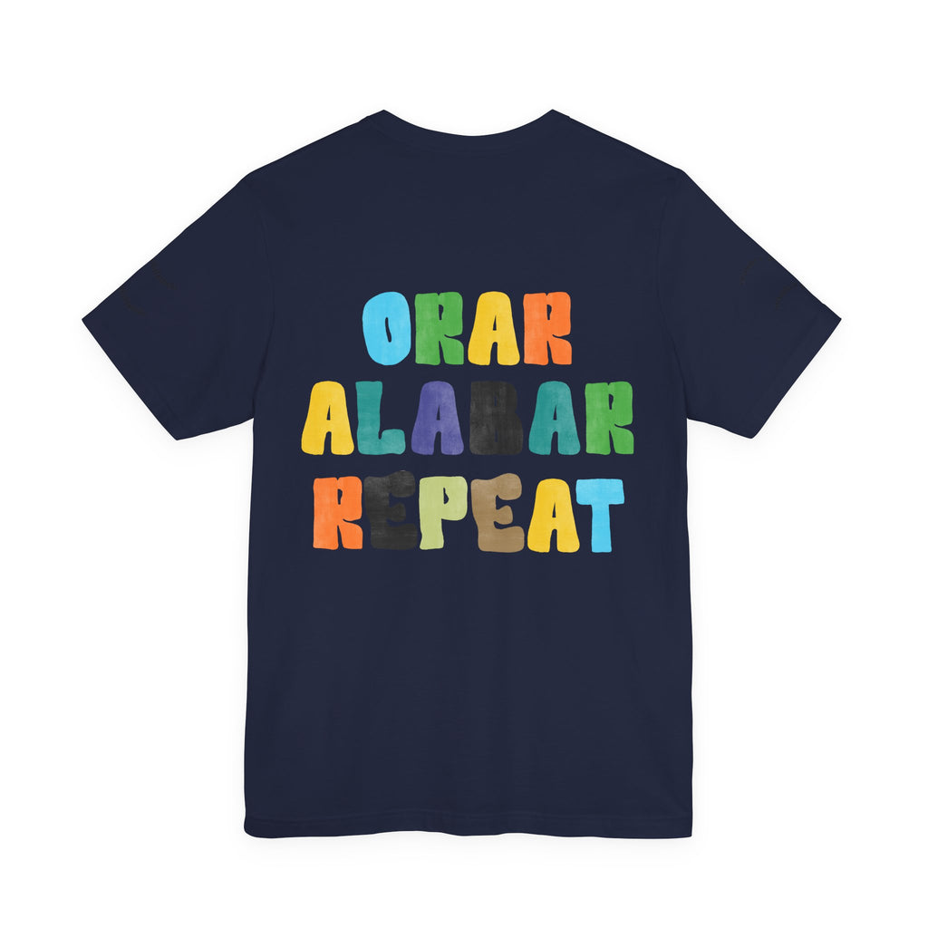 Men's Bilingual "Orar Alabar Repeat" T-Shirt – Camisa de hombres Bilingüe