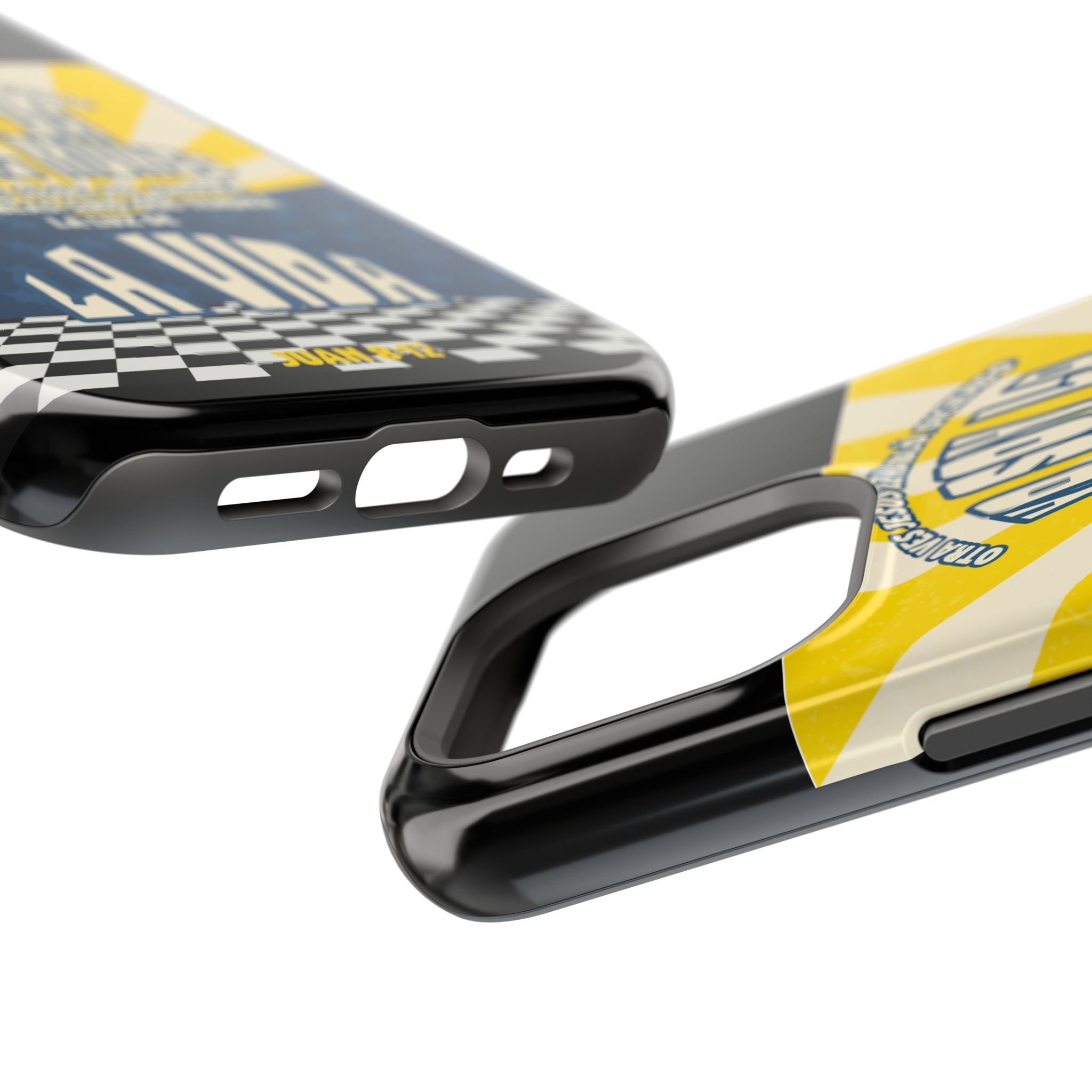 "Yo soy la luz del mundo" protección para telefono (Juan 8:12)— Para hombres- Magnético y resistente al impacto