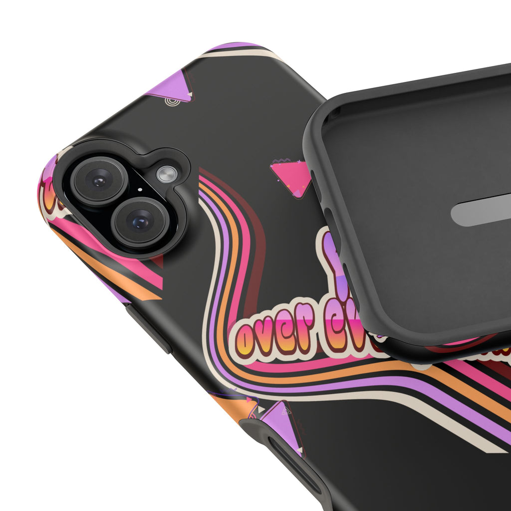 Retro 'YHVH over everything' Magnetic Phone Case — Impact-Resistant Protective Cover