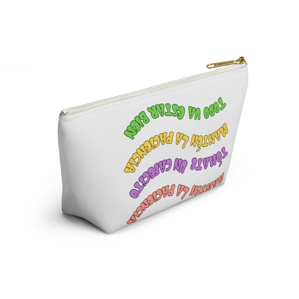 Accessory Pouch — Spanish Message “Mantén la Paciencia...”