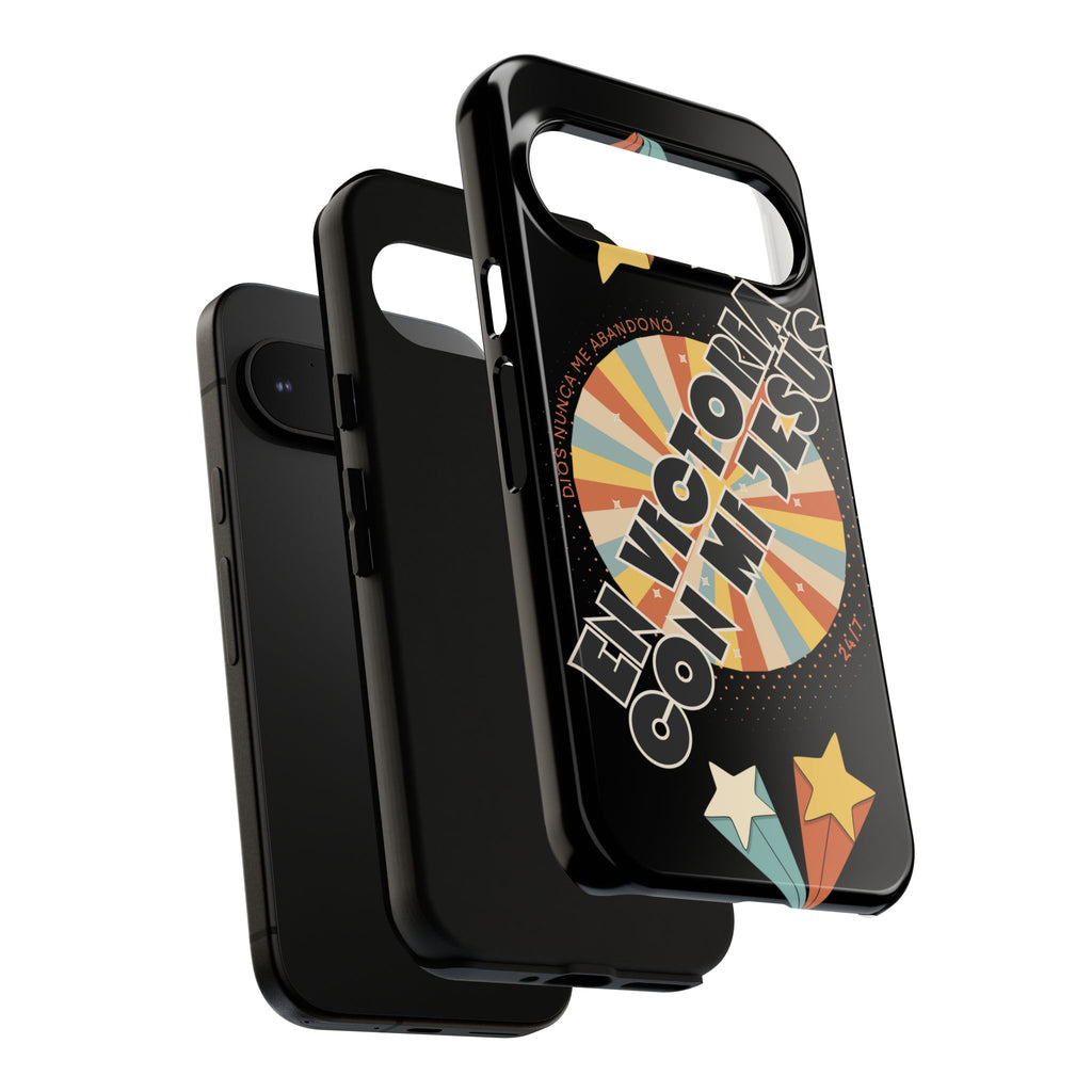 'En Victoria Con Jesús' Retro Protección de telefono