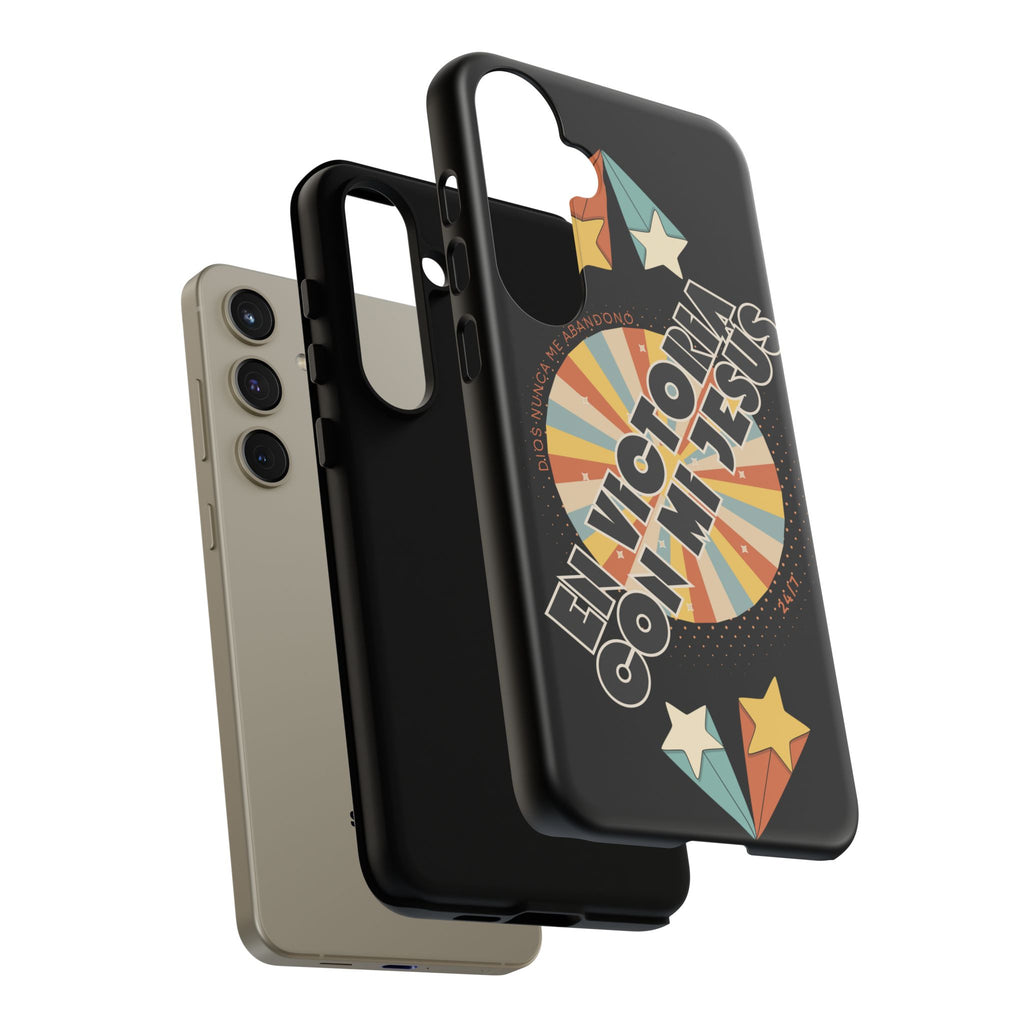 'En Victoria Con Jesús' Retro Protección de telefono