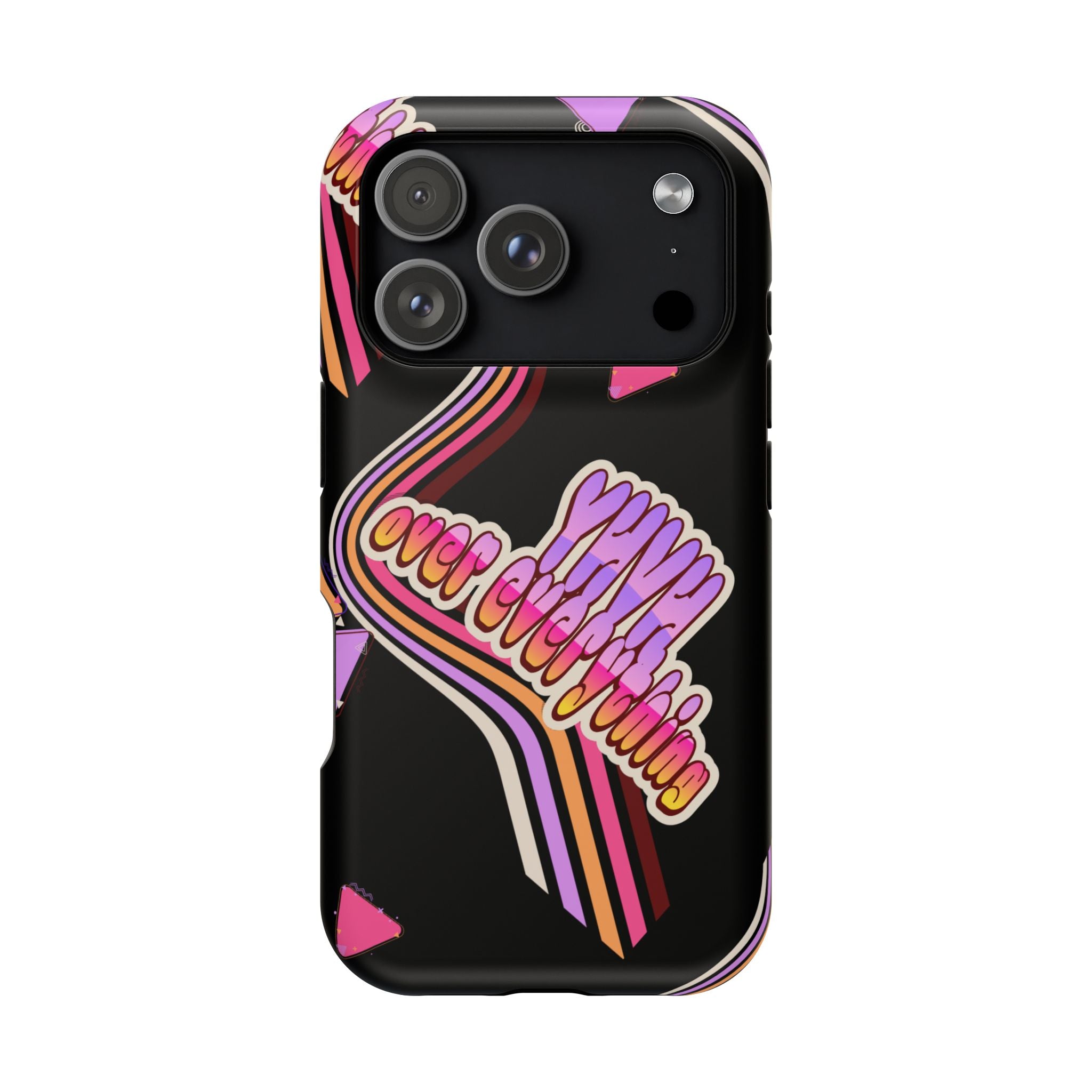 Retro 'YHVH over everything' Magnetic Phone Case — Impact-Resistant Protective Cover