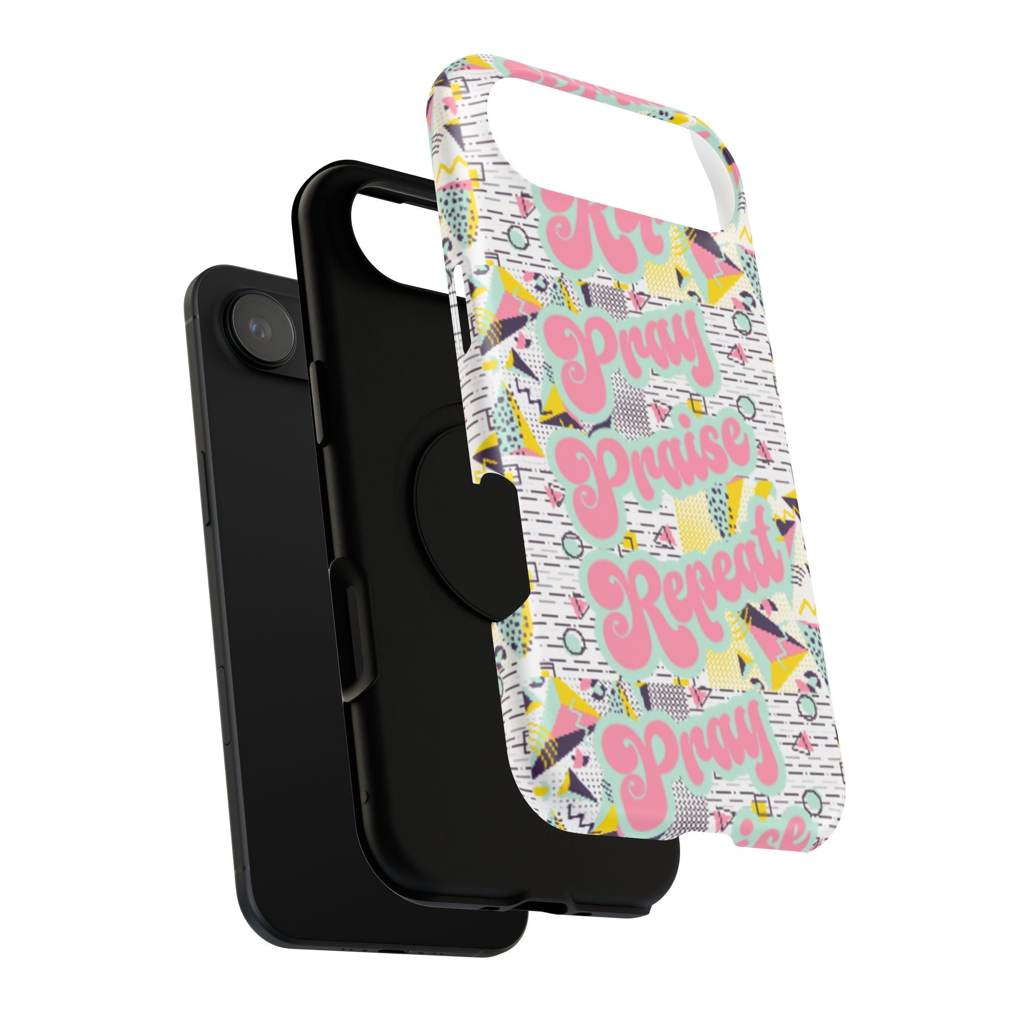 Retro Pray Praise Repeat Women's  Phone Case- Impact-Resistant Cases