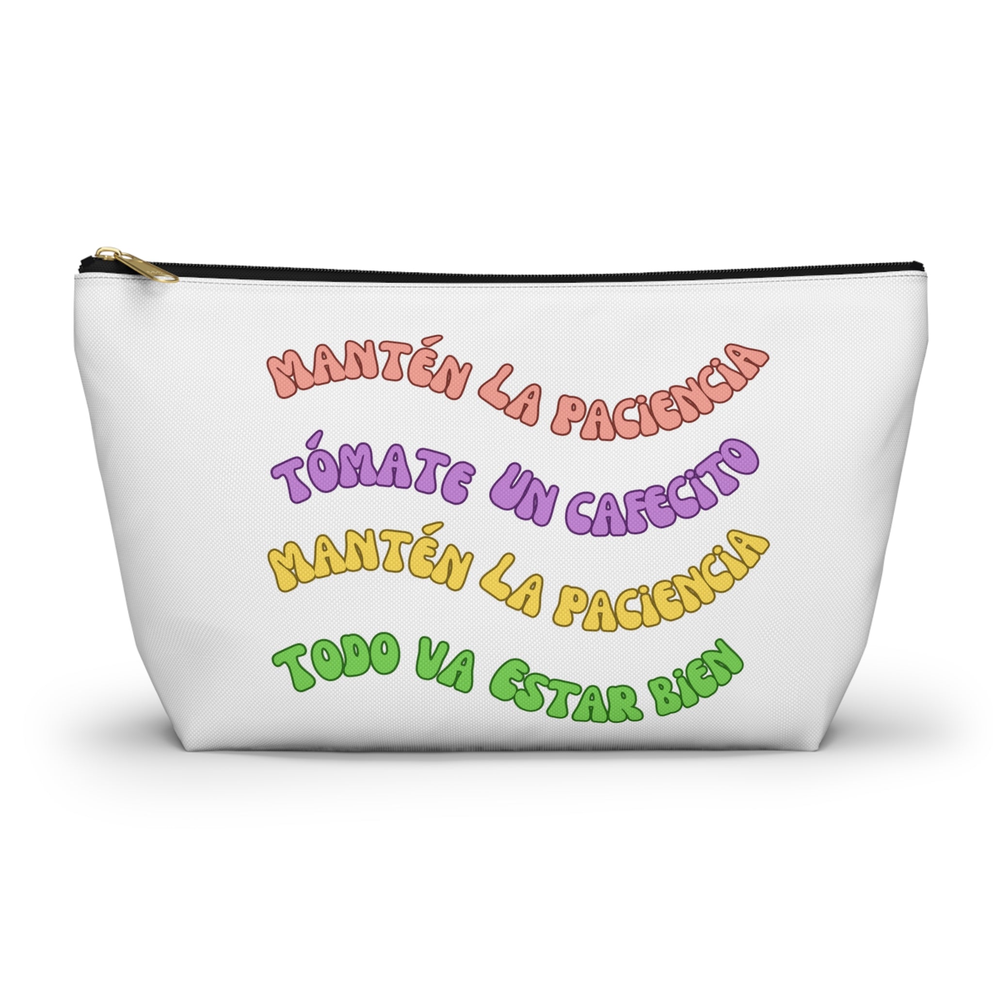 Accessory Pouch — Spanish Message “Mantén la Paciencia...”