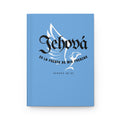 Libro de Hombres Isa 40:31 — 'Jehová es la fuente de mis fuerzas' Hardcover Christian Notebook (Isaías 40:31)