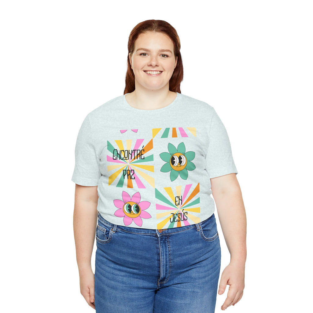 Woman's Spanish "Encontré paz en Jesús"- Camisa Retro Español