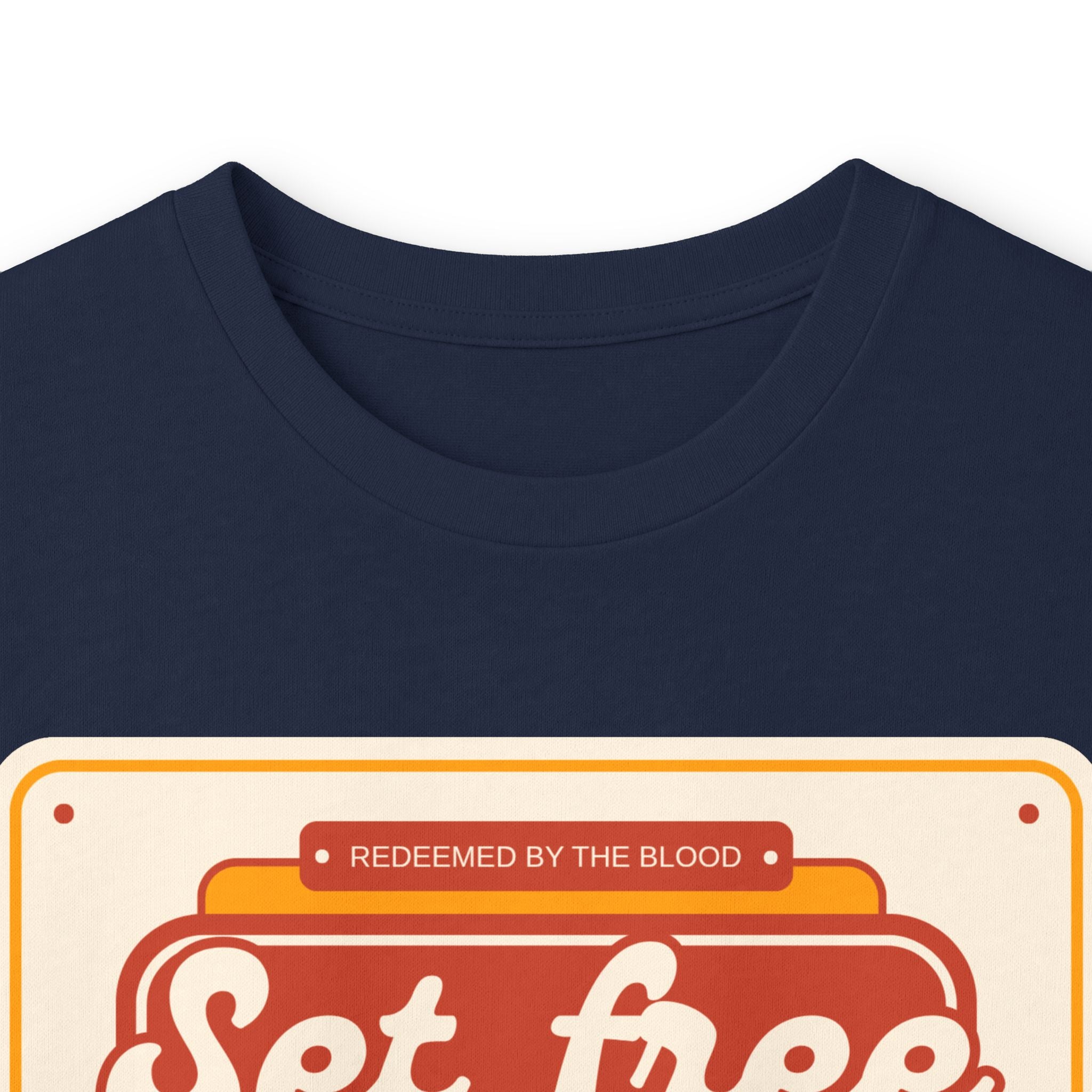 Men's 'Set free indeed' - Ultra Cotton Long Sleeve Tee