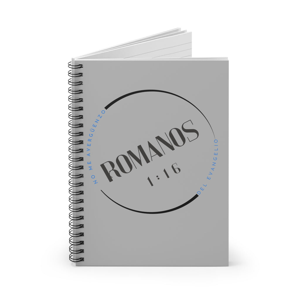 Libro para Hombres Romanos 1:16 Spiral Notebook — Christian Journal, Inspirational Faith Ruled Notebook