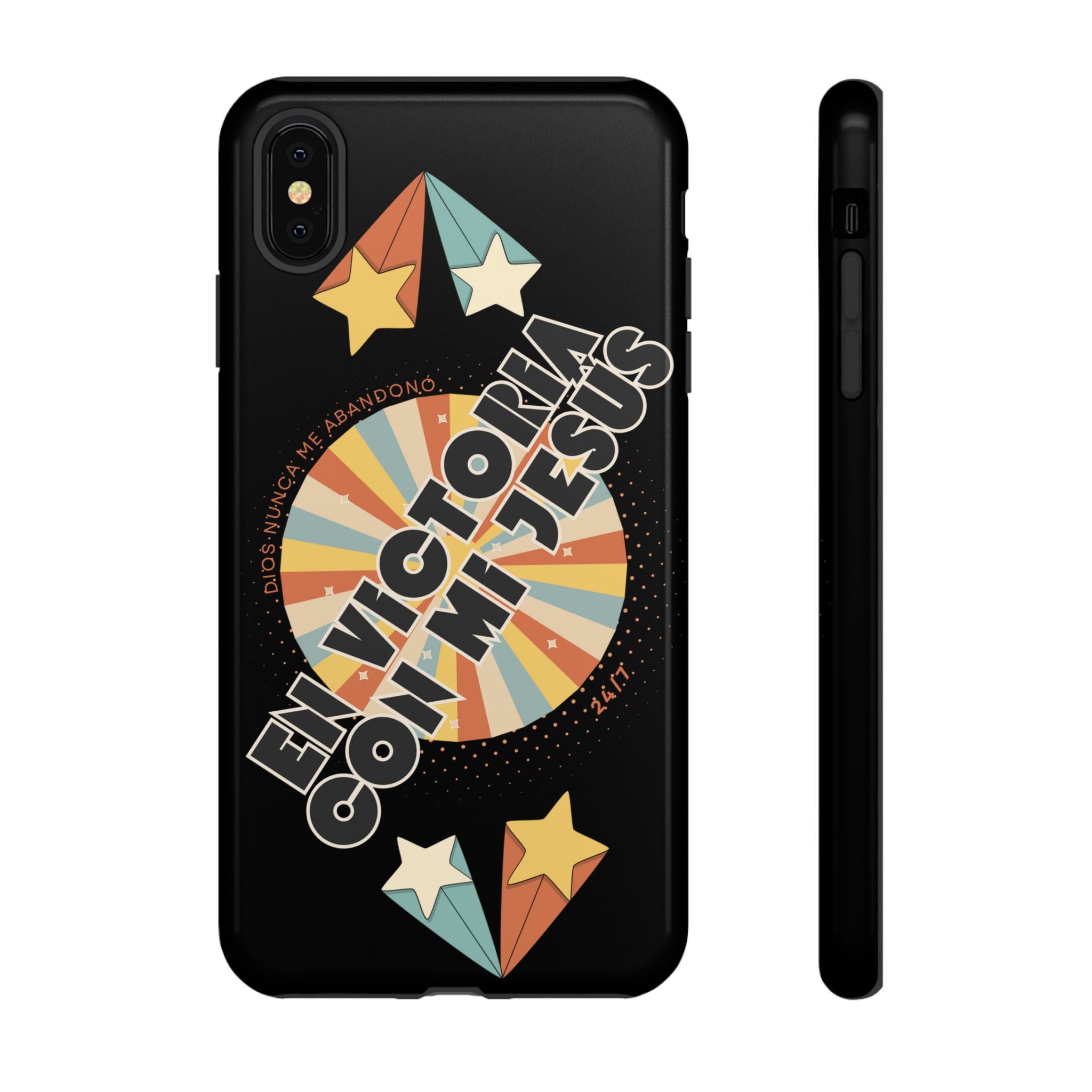 'En Victoria Con Jesús' Retro Protección de telefono