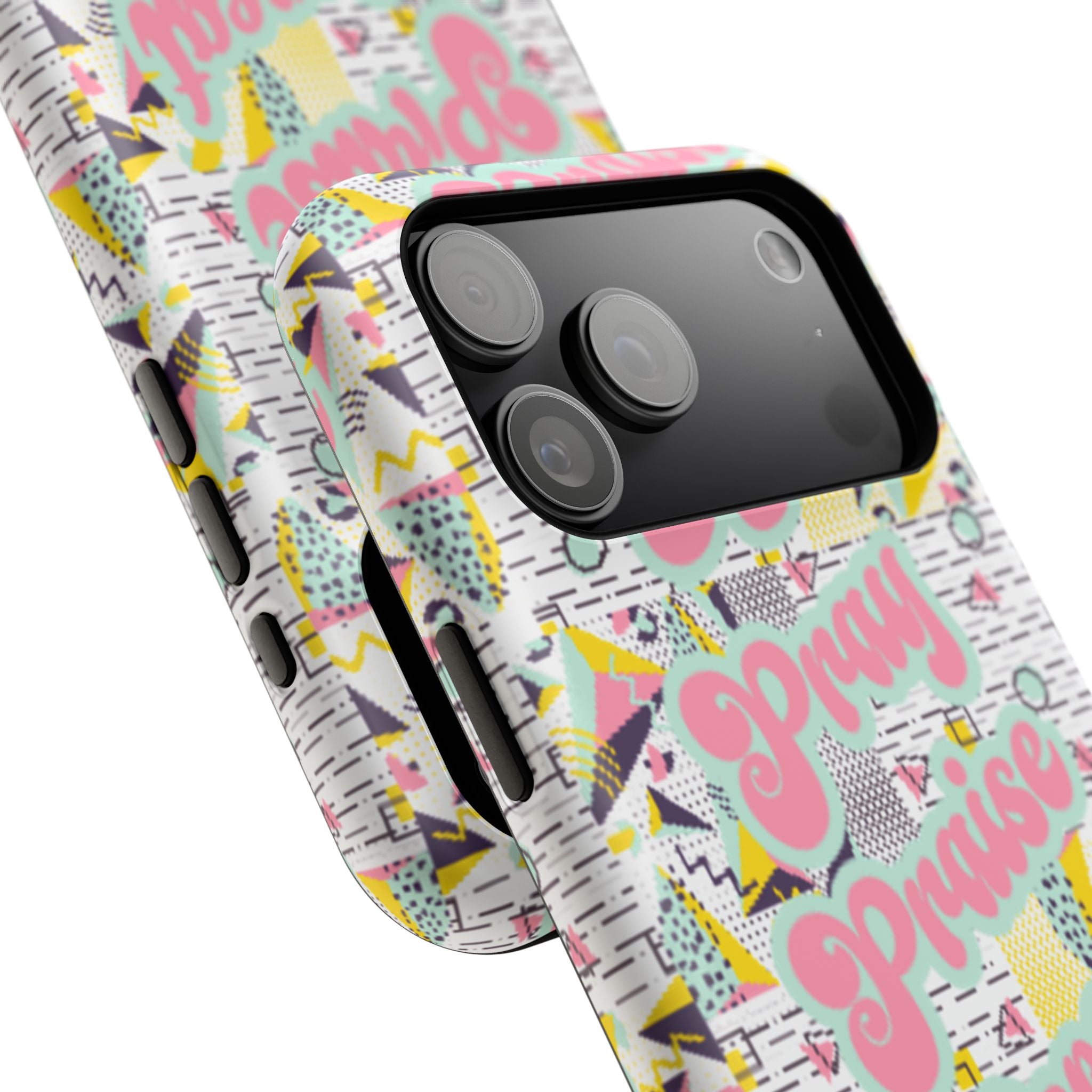 Retro Pray Praise Repeat Women's  Phone Case- Impact-Resistant Cases