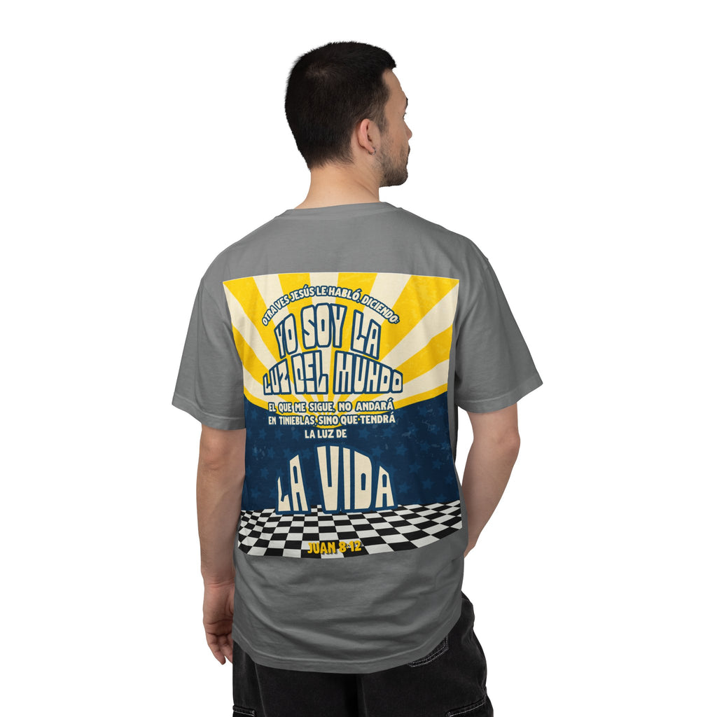 'Se esa luz que enciende a otros' Camisa para hombres — "Jesus les dijo: Yo Soy la Luz del Mundo" Juan 8:12