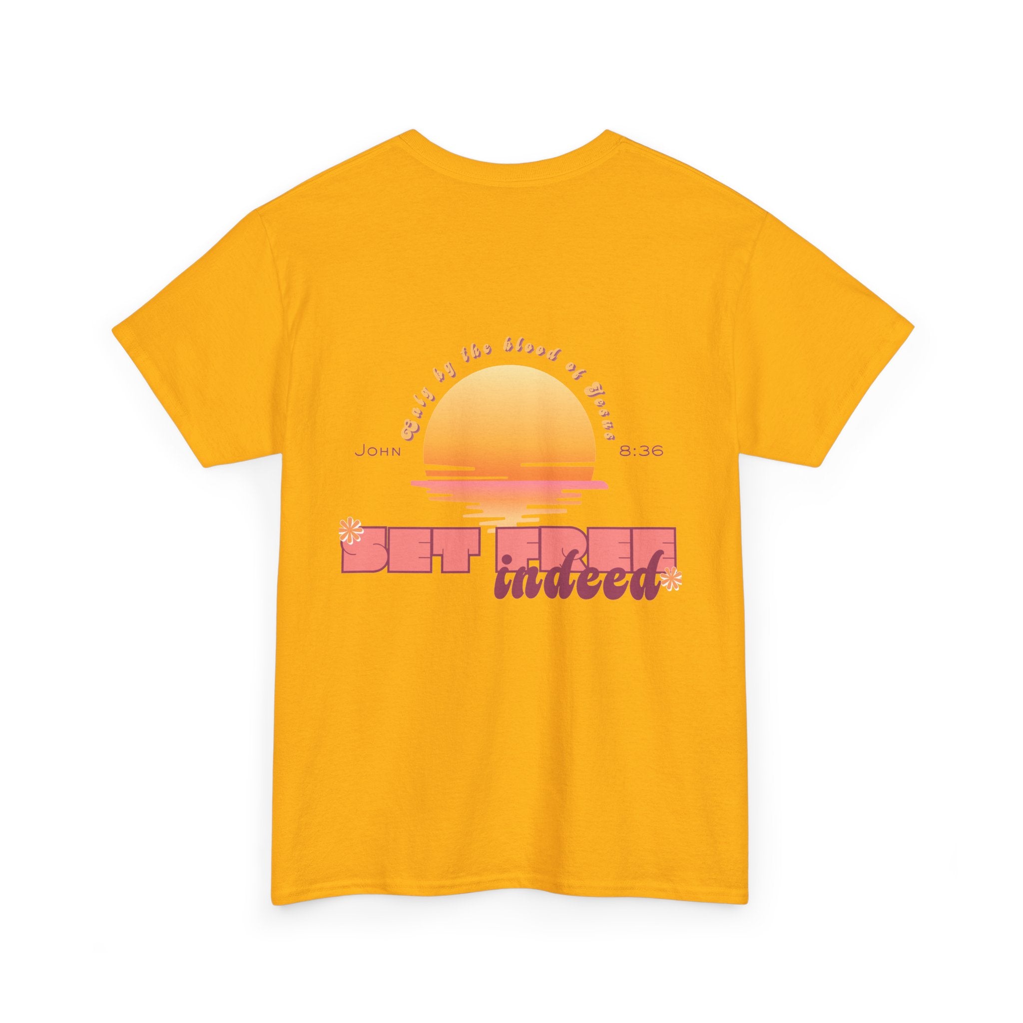 Women's 'Set free indeed' John 8:36- Heavy Cotton Tee