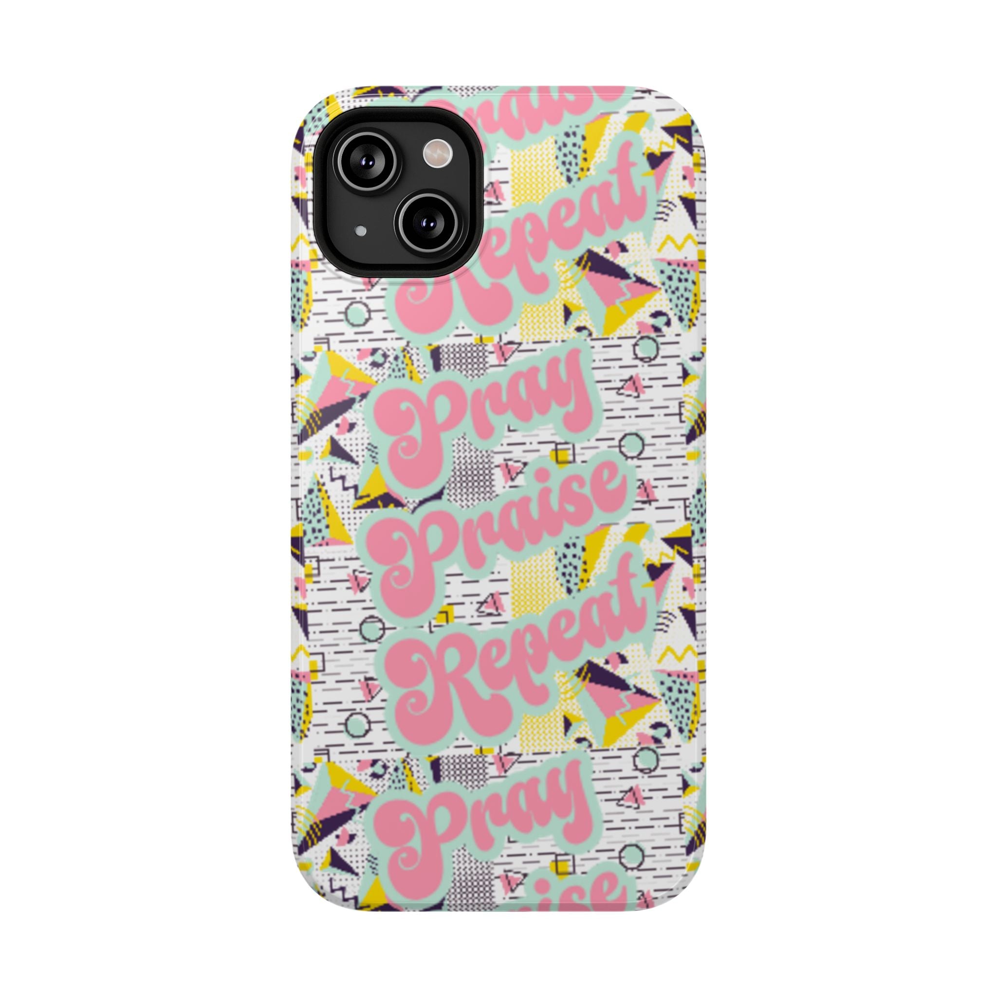 Retro Pray Praise Repeat Women's  Phone Case- Impact-Resistant Cases
