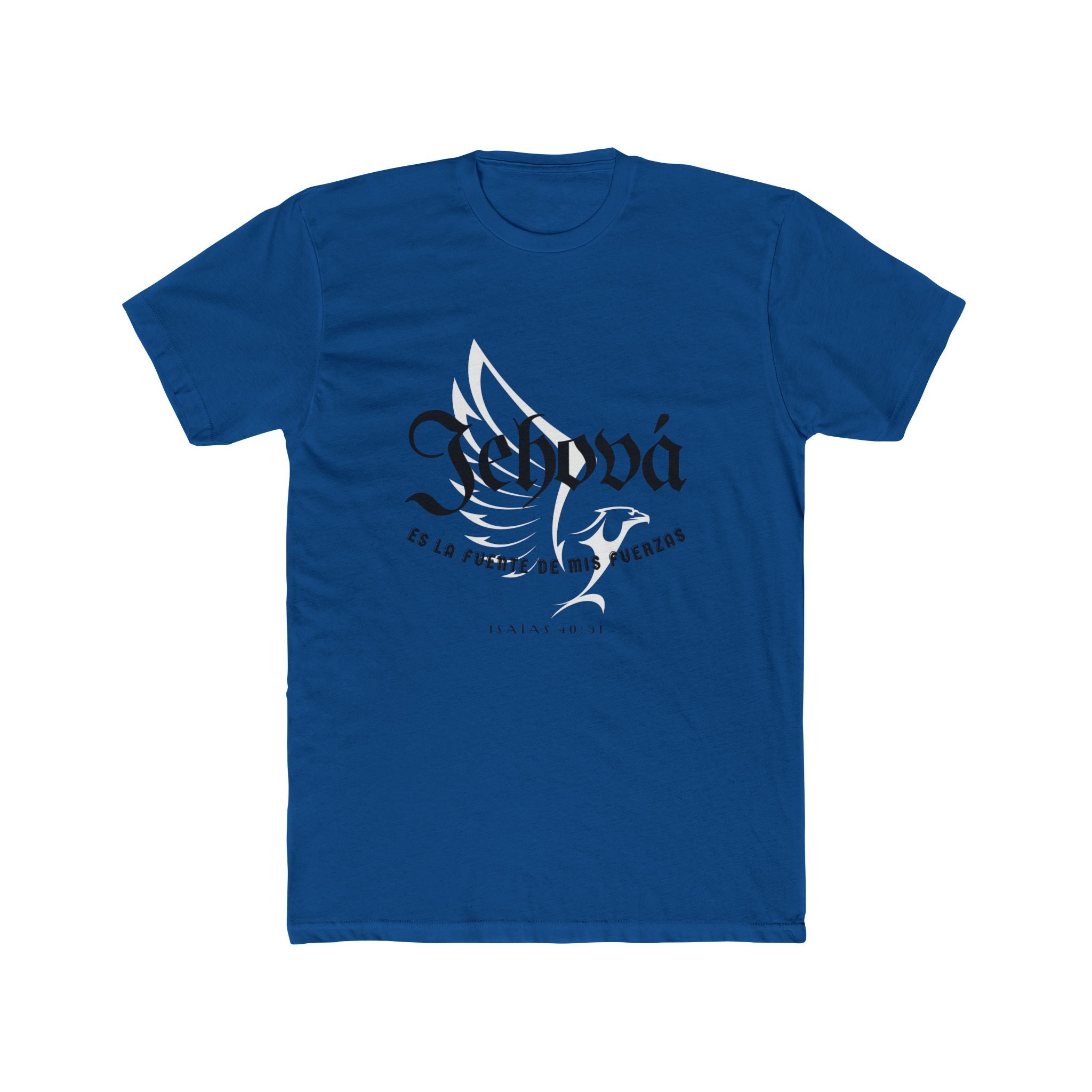 Isaías 40:31 Camisa para hombres — "Jehová es la fuente de mis fuerzas" Christian Faith T‑Shirt