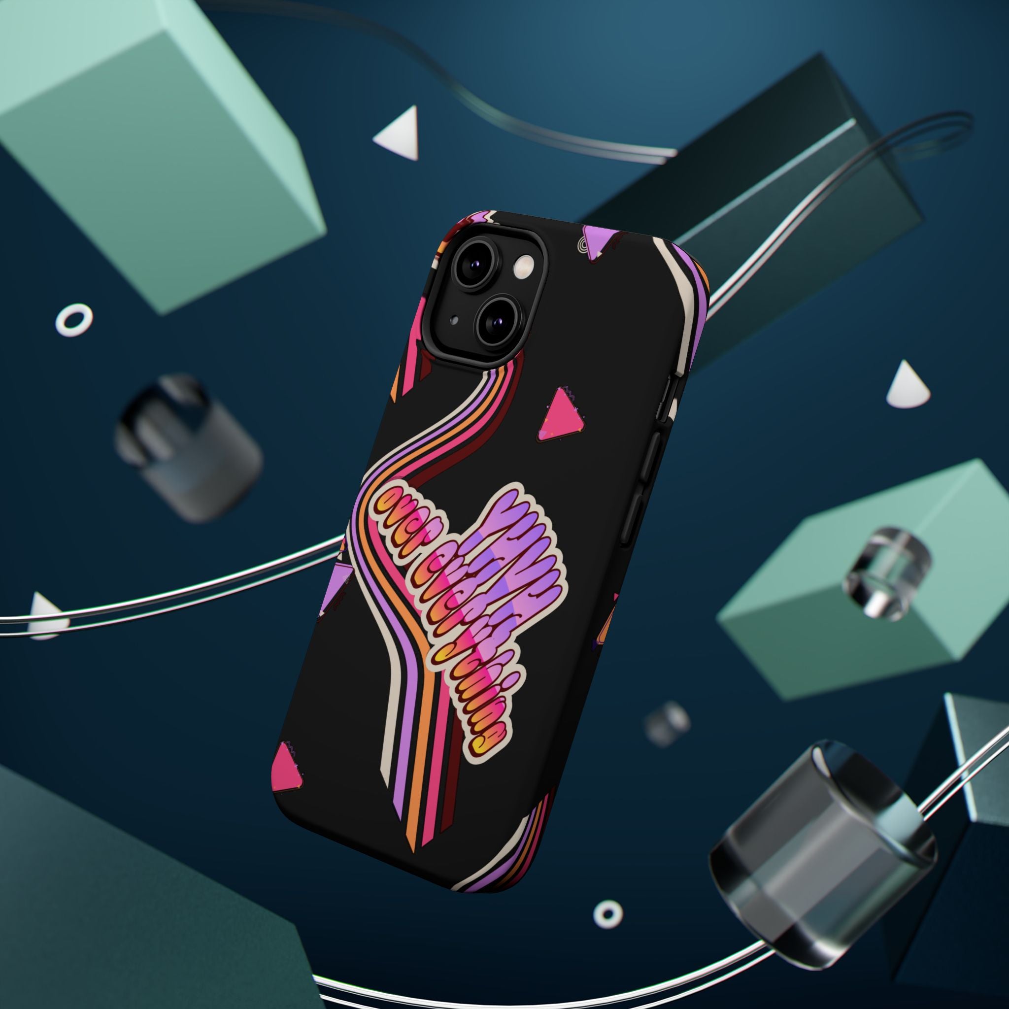 Retro 'YHVH over everything' Magnetic Phone Case — Impact-Resistant Protective Cover