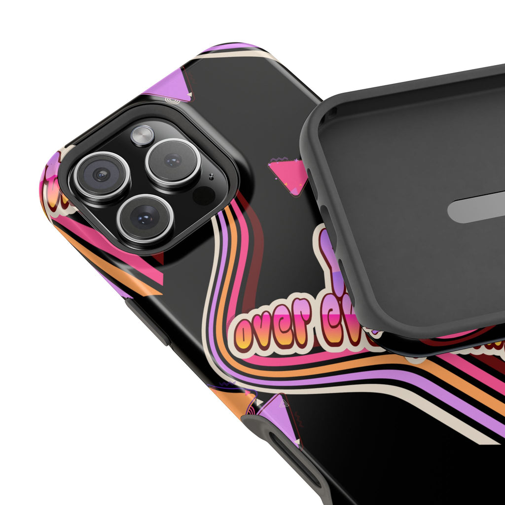 Retro 'YHVH over everything' Magnetic Phone Case — Impact-Resistant Protective Cover