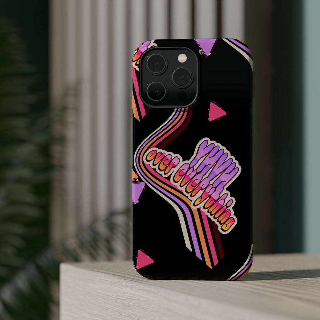 Retro 'YHVH over everything' Magnetic Phone Case — Impact-Resistant Protective Cover