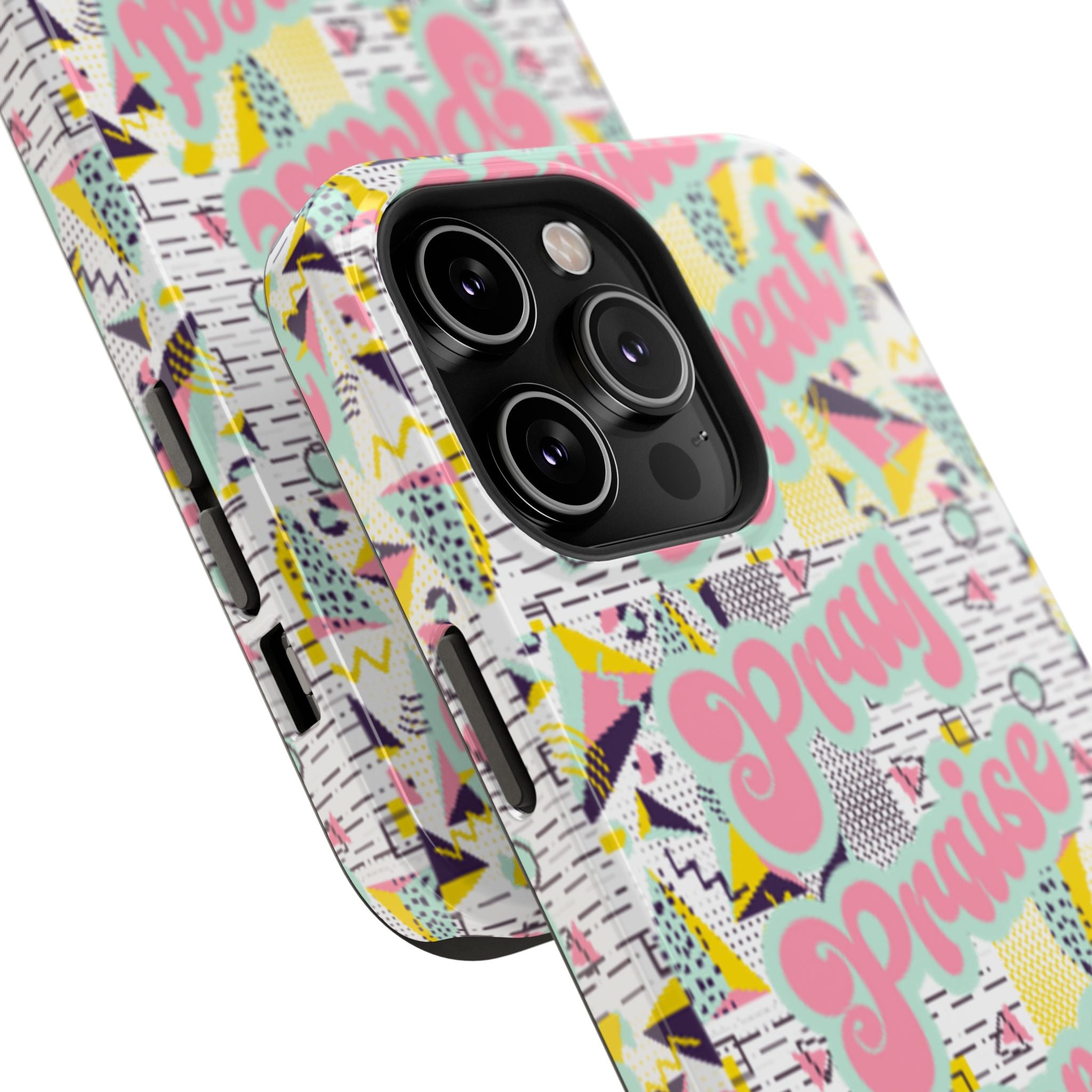 Retro Pray Praise Repeat Women's  Phone Case- Impact-Resistant Cases