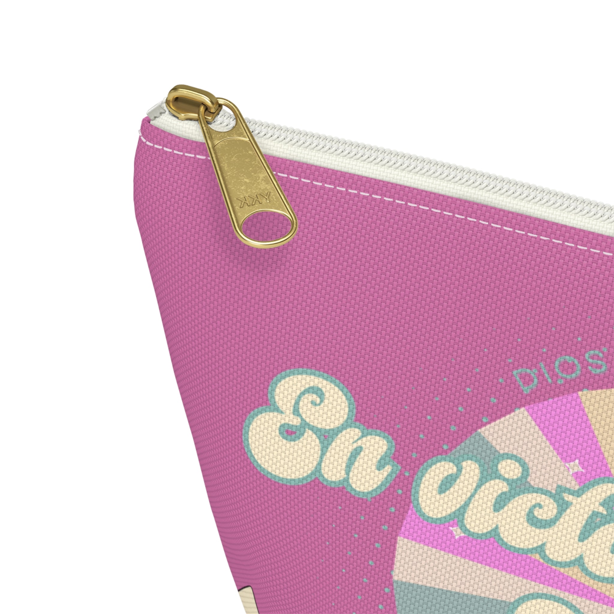 En victoria con mi Jesús Accessory Pouch — Pink Faith Bag