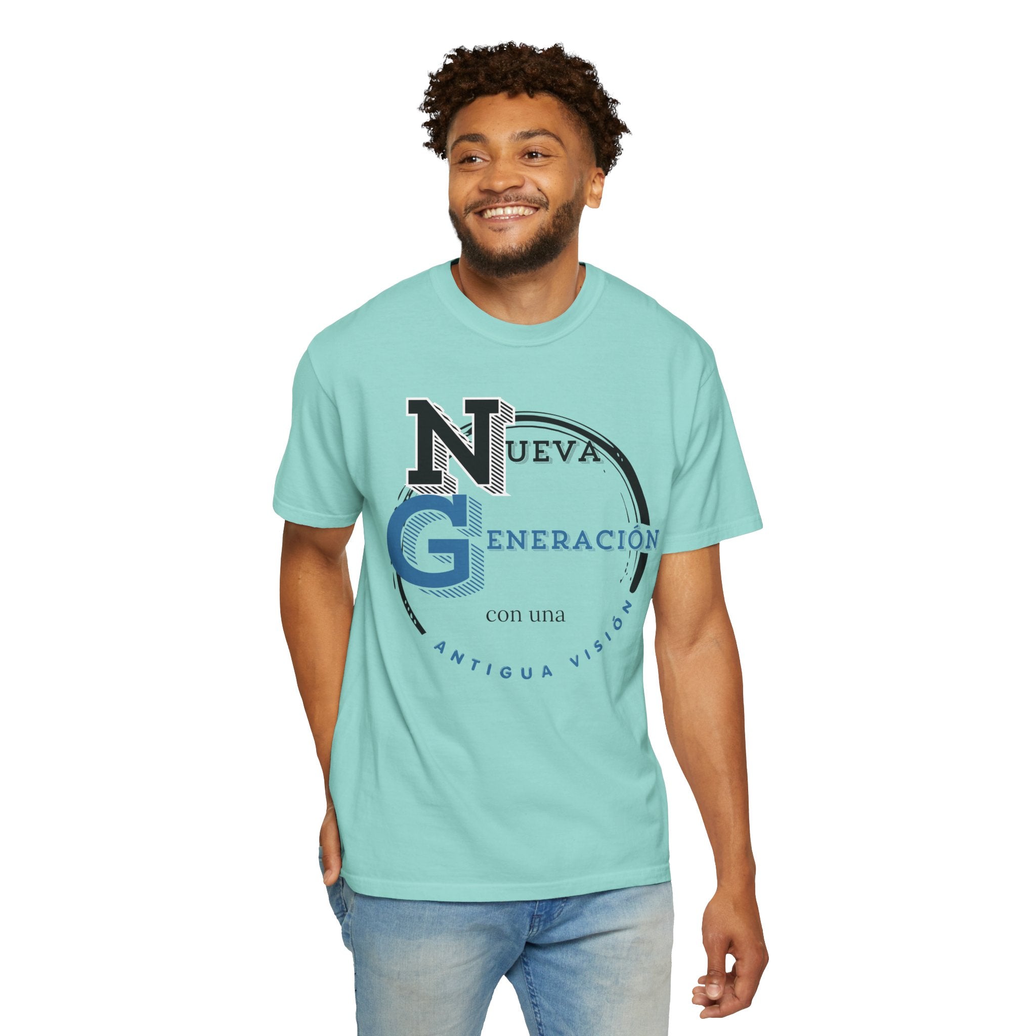 Romanos 1:16 Camisa de Hombres  — "Nueva Generación" Faith T‑Shirt
