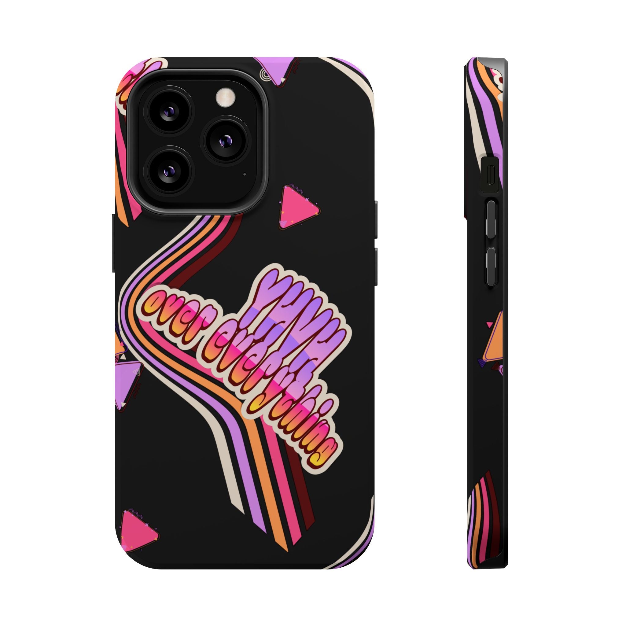 Retro 'YHVH over everything' Magnetic Phone Case — Impact-Resistant Protective Cover