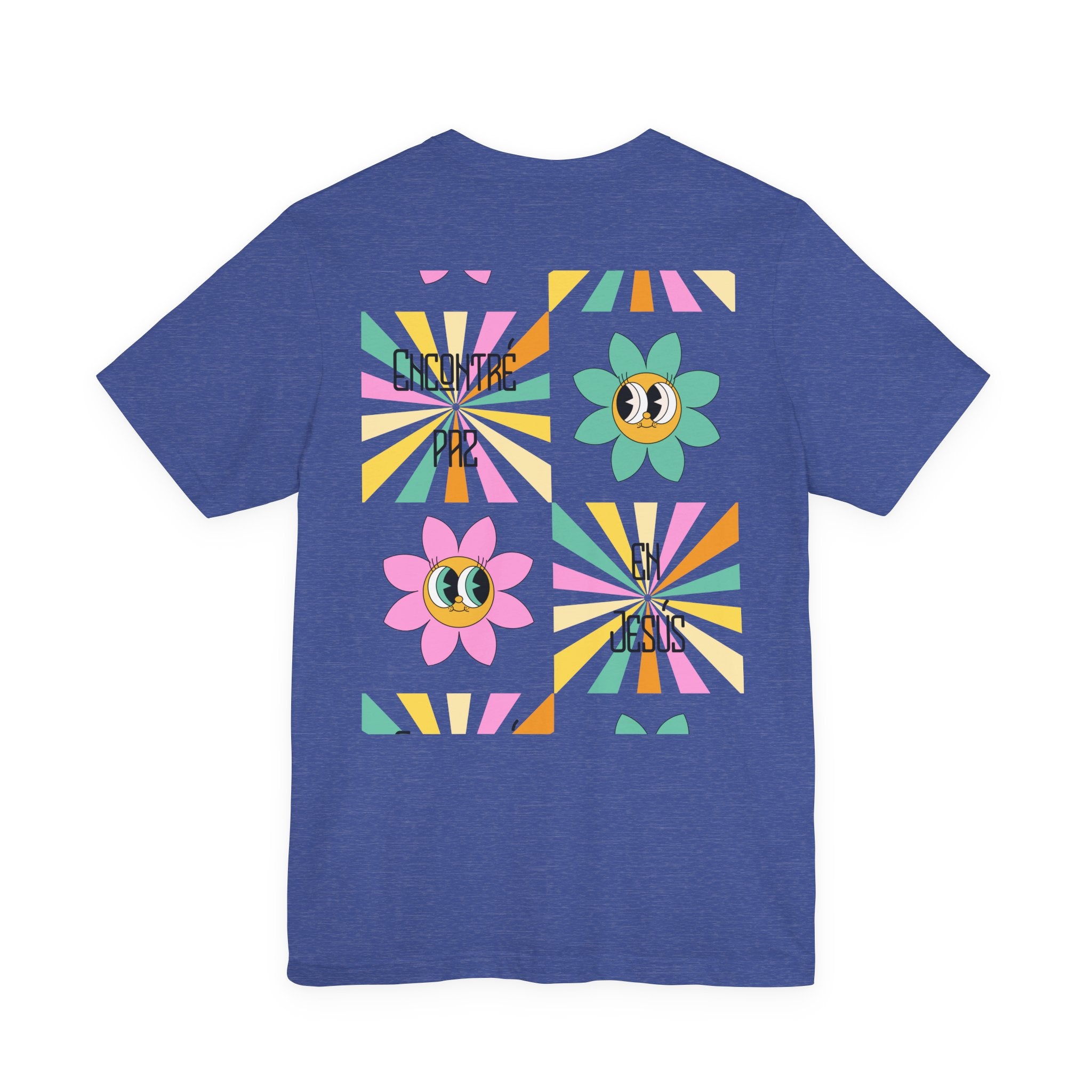 Woman's Spanish "Encontré paz en Jesús"- Camisa Retro Español