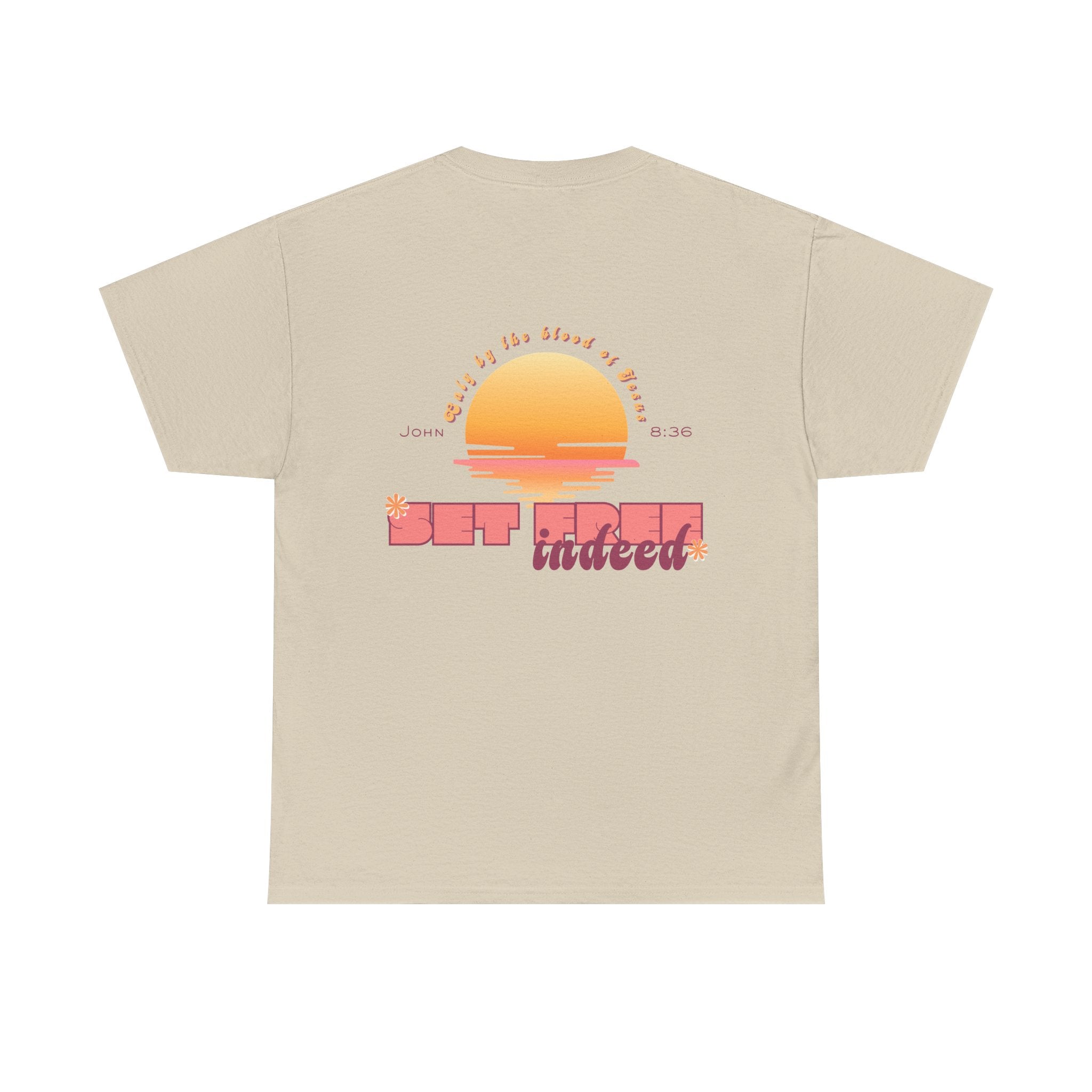 Women's 'Set free indeed' John 8:36- Heavy Cotton Tee