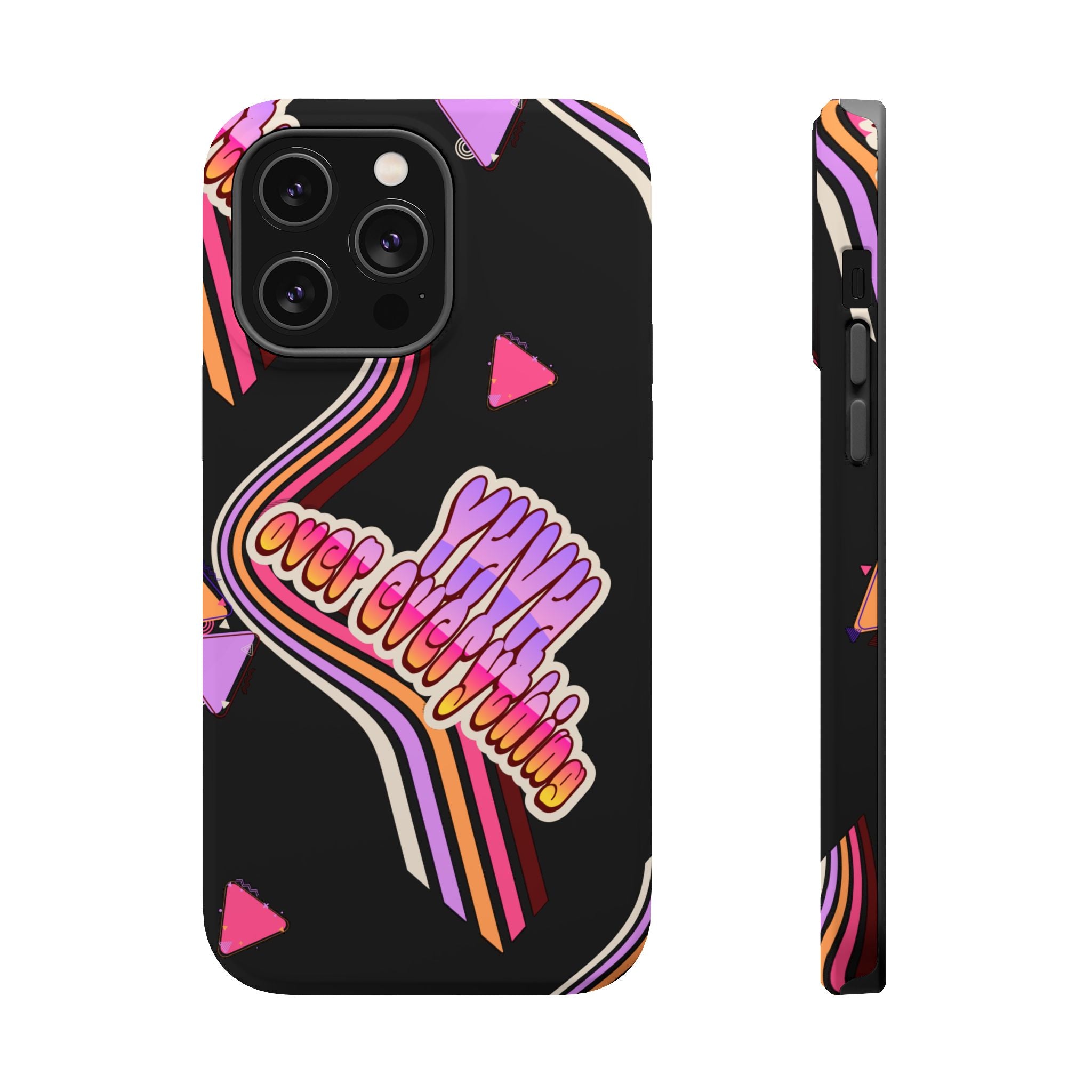 Retro 'YHVH over everything' Magnetic Phone Case — Impact-Resistant Protective Cover