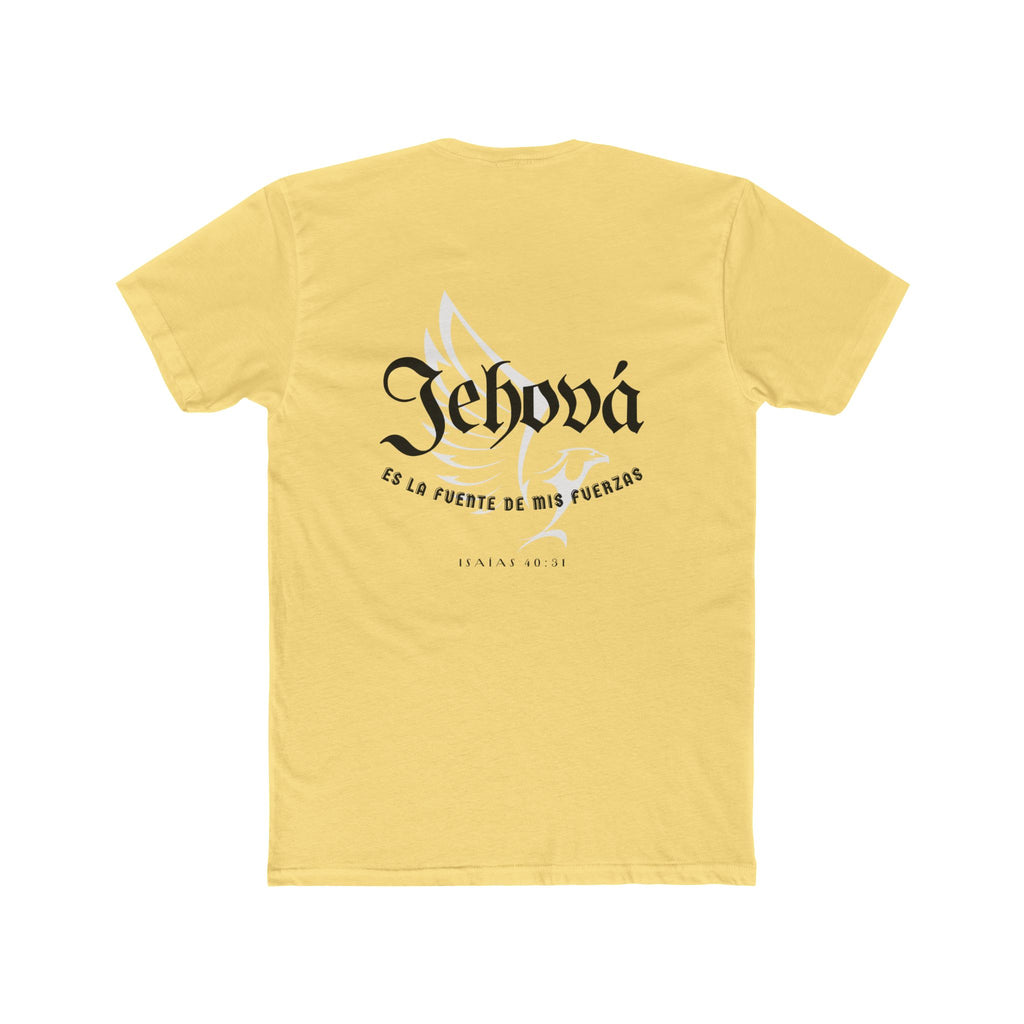 Isaías 40:31 Camisa para hombres — "Jehová es la fuente de mis fuerzas" Christian Faith T‑Shirt