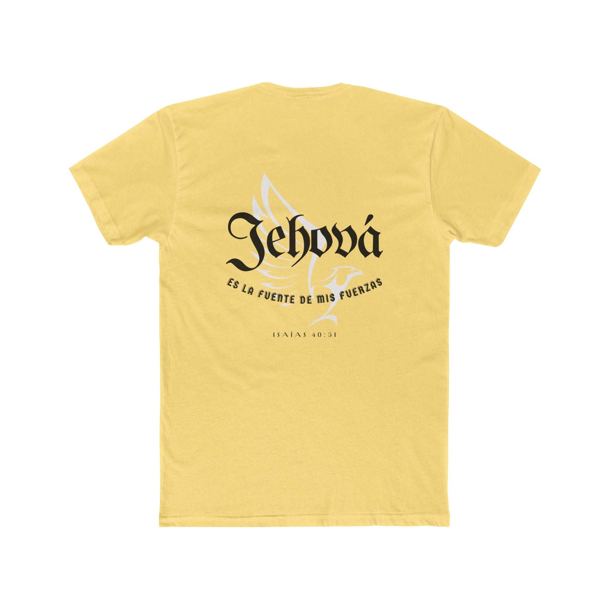 Isaías 40:31 Camisa para hombres — "Jehová es la fuente de mis fuerzas" Christian Faith T‑Shirt