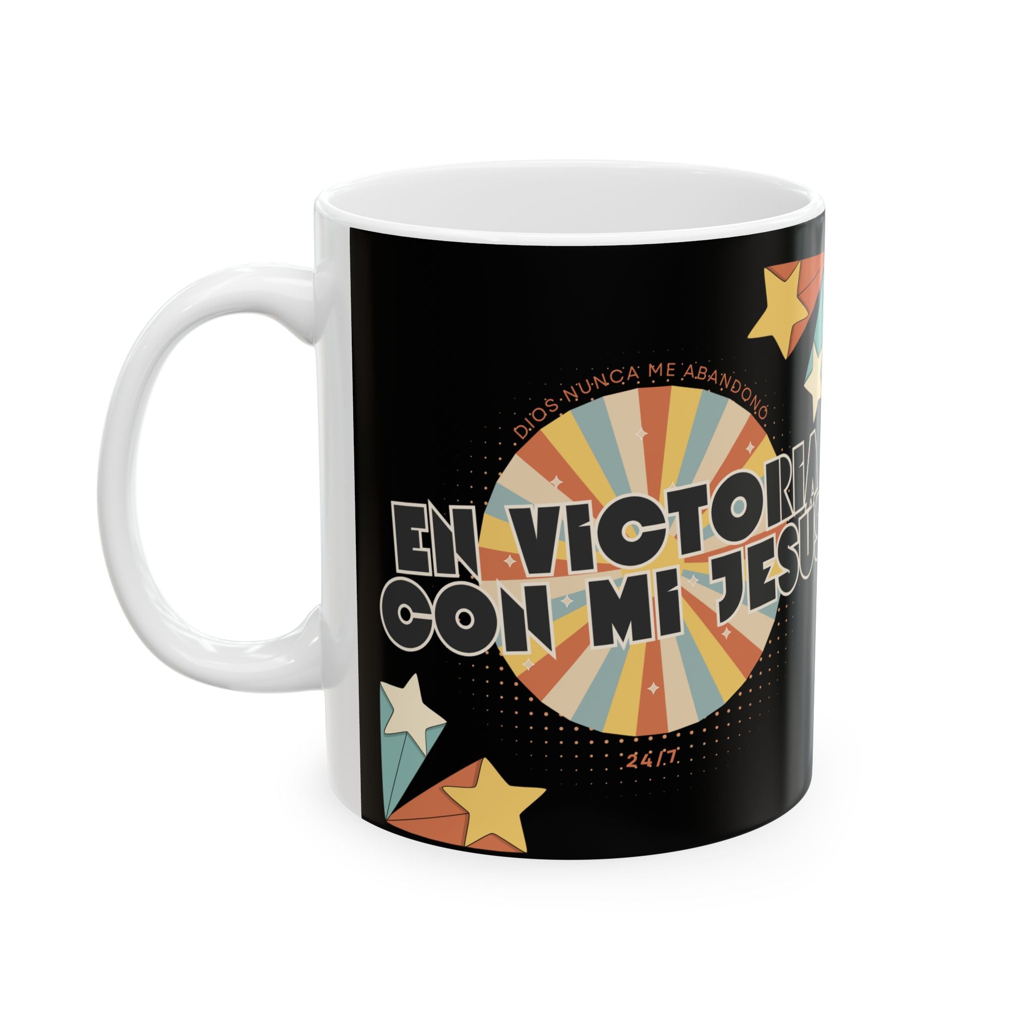 Taza para Café- 'En victoria con mi Jesús' Taza para hombres