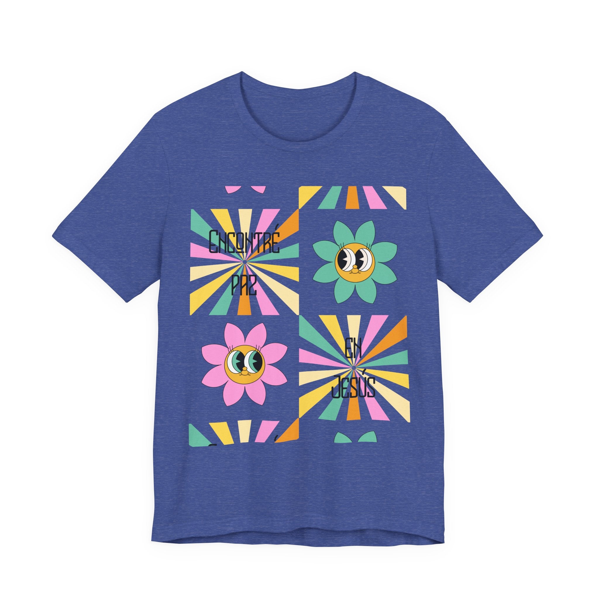 Woman's Spanish "Encontré paz en Jesús"- Camisa Retro Español