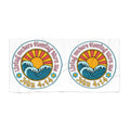 Women's Beach Towel — "Living Waters Flowing" John 4:14 Retro Surf Design