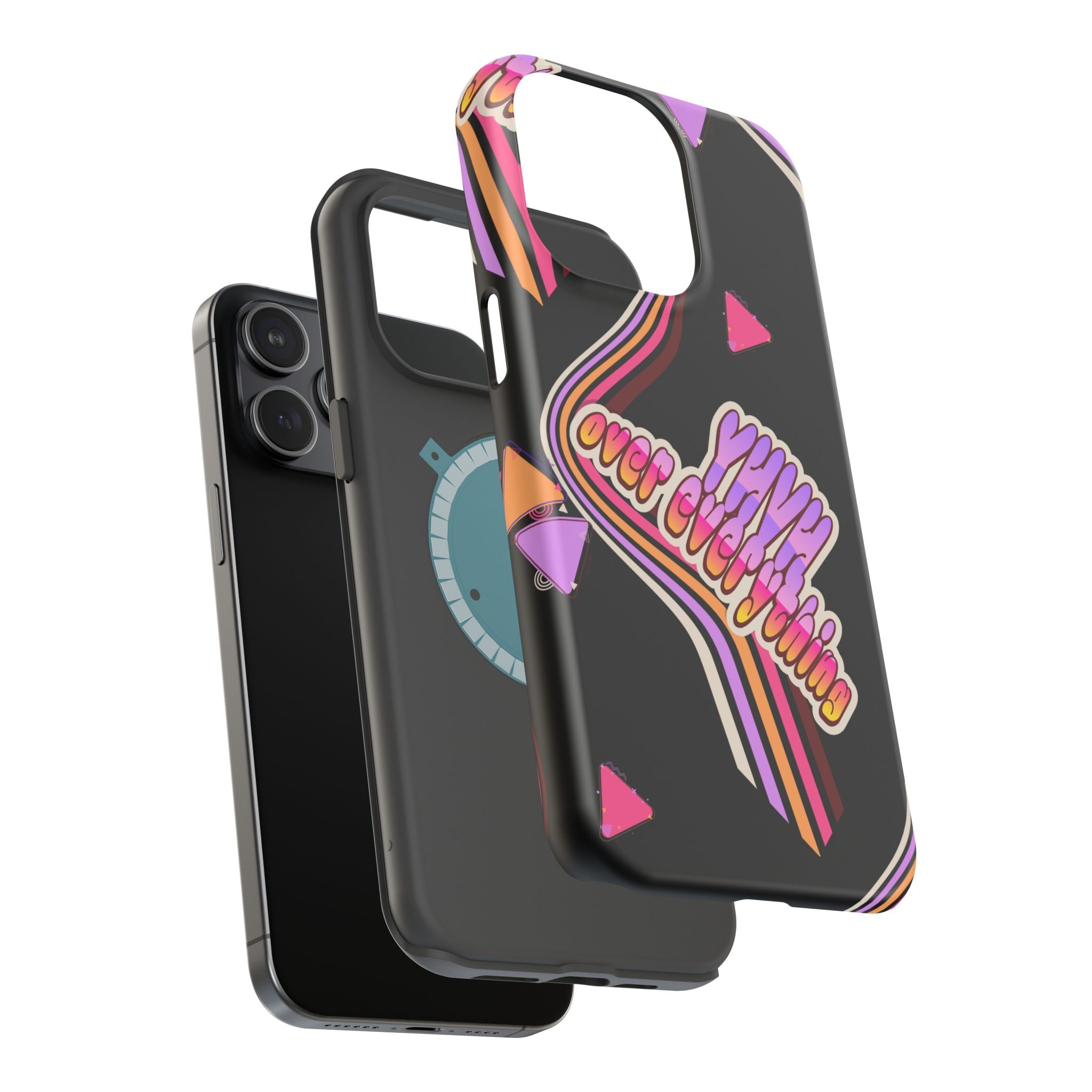 Retro 'YHVH over everything' Magnetic Phone Case — Impact-Resistant Protective Cover
