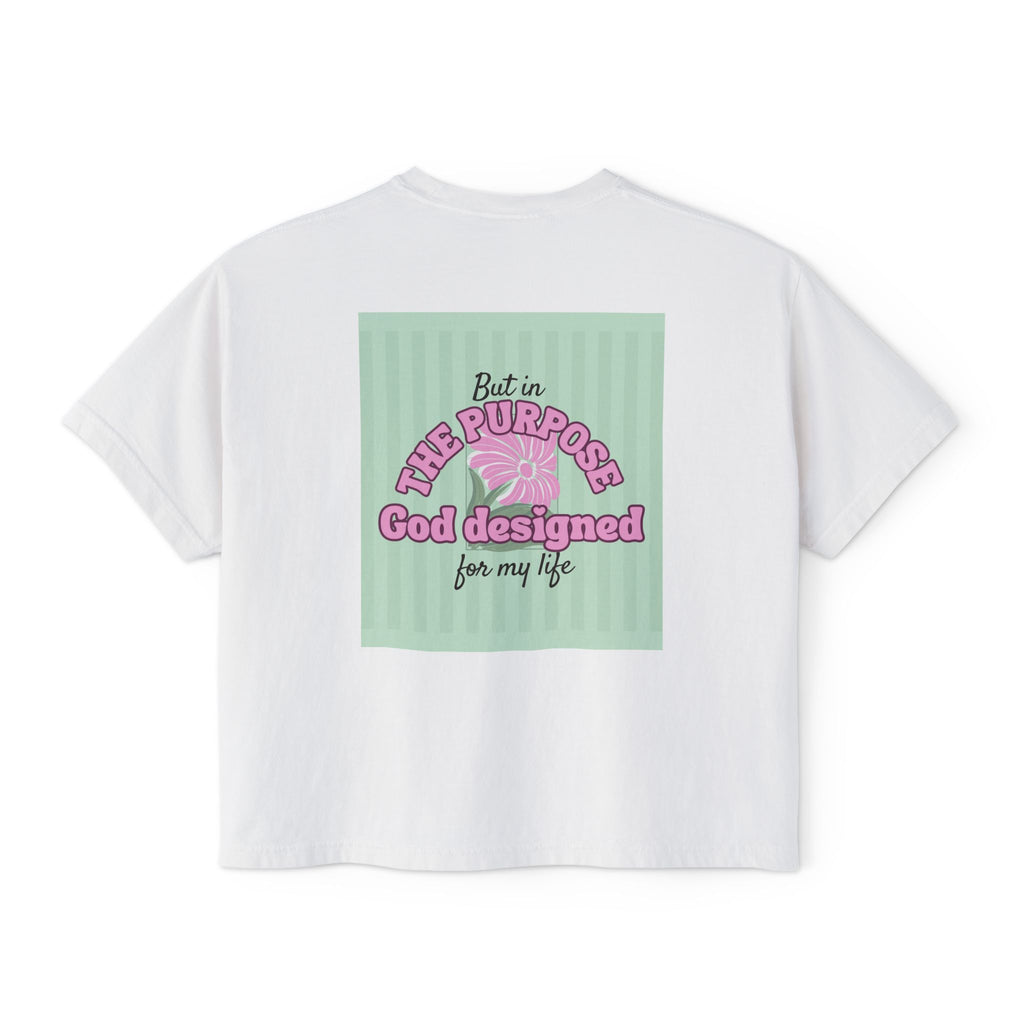 Women’s Retro Boxy Tee — 'My place is not in what this world can give me, But in the purpose God designed for my life'