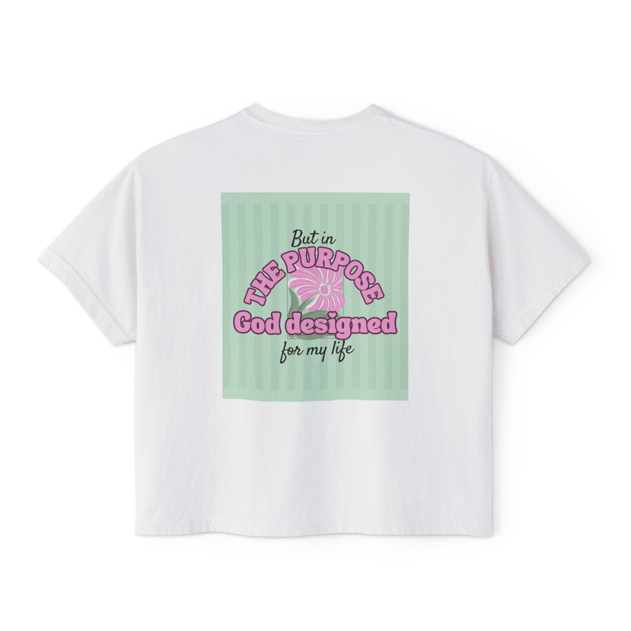 Women’s Retro Boxy Tee — 'My place is not in what this world can give me, But in the purpose God designed for my life'