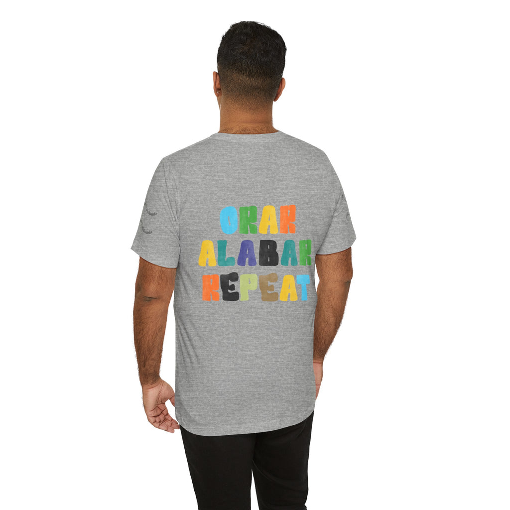 Men's Bilingual "Orar Alabar Repeat" T-Shirt – Camisa de hombres Bilingüe