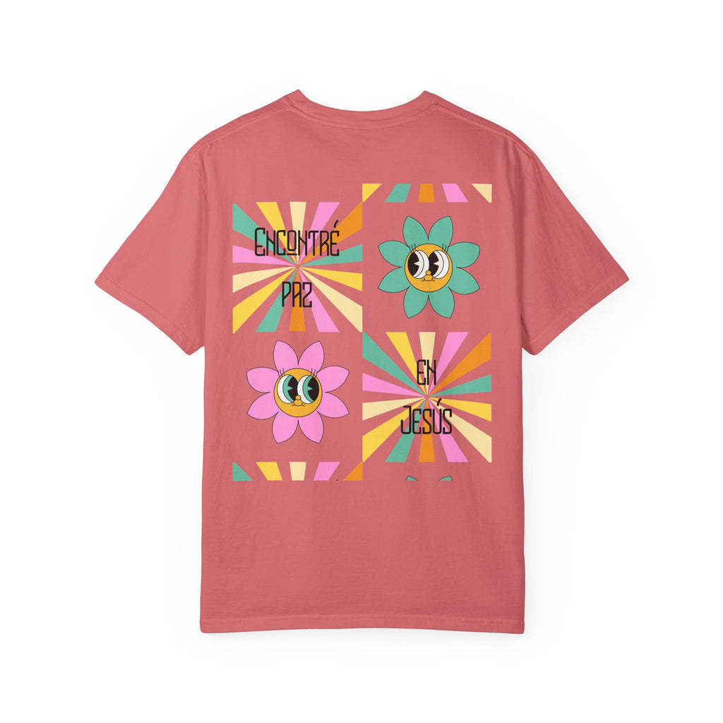 Woman's Spanish "Encontré paz en Jesús"- Camisa Retro Español