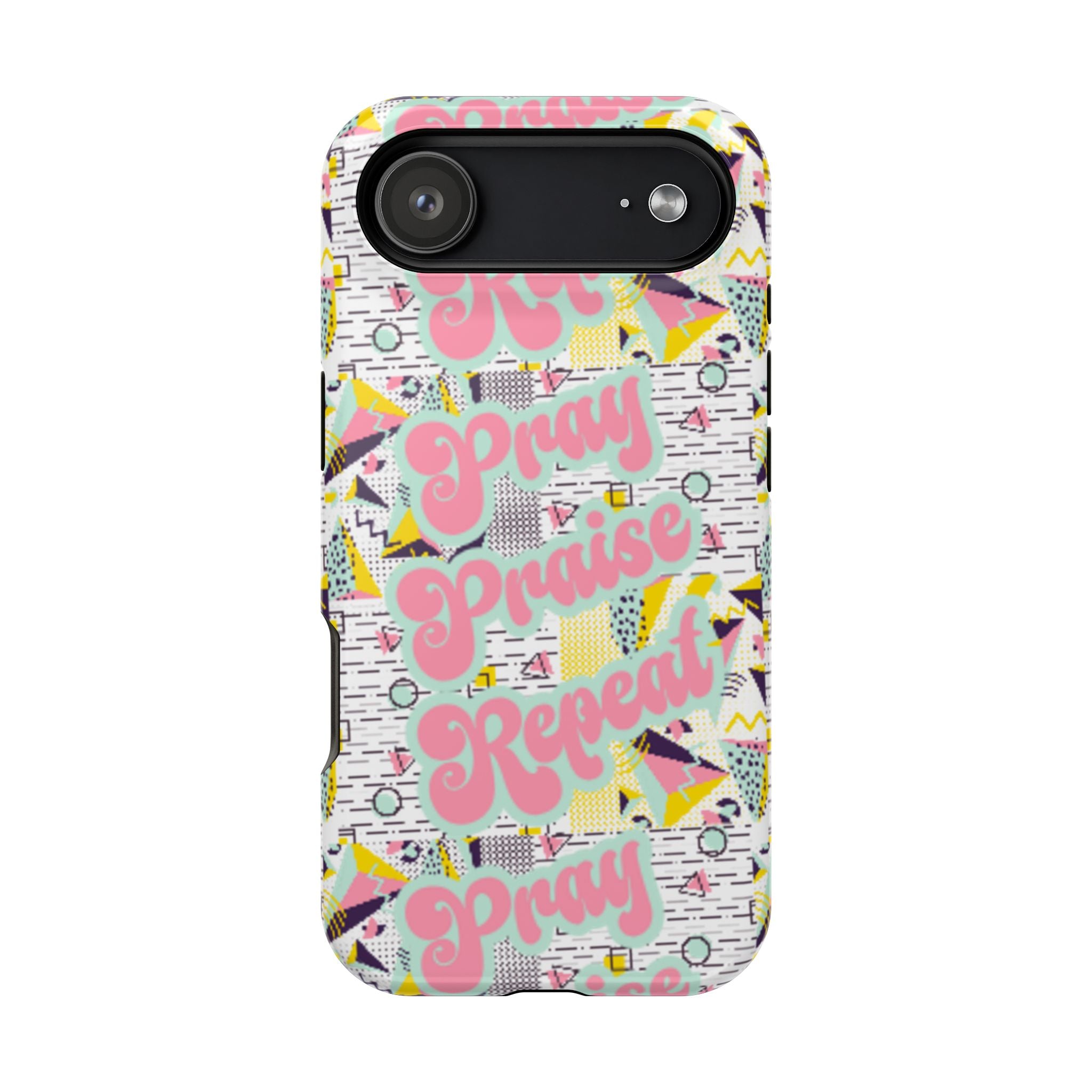 Retro Pray Praise Repeat Women's  Phone Case- Impact-Resistant Cases
