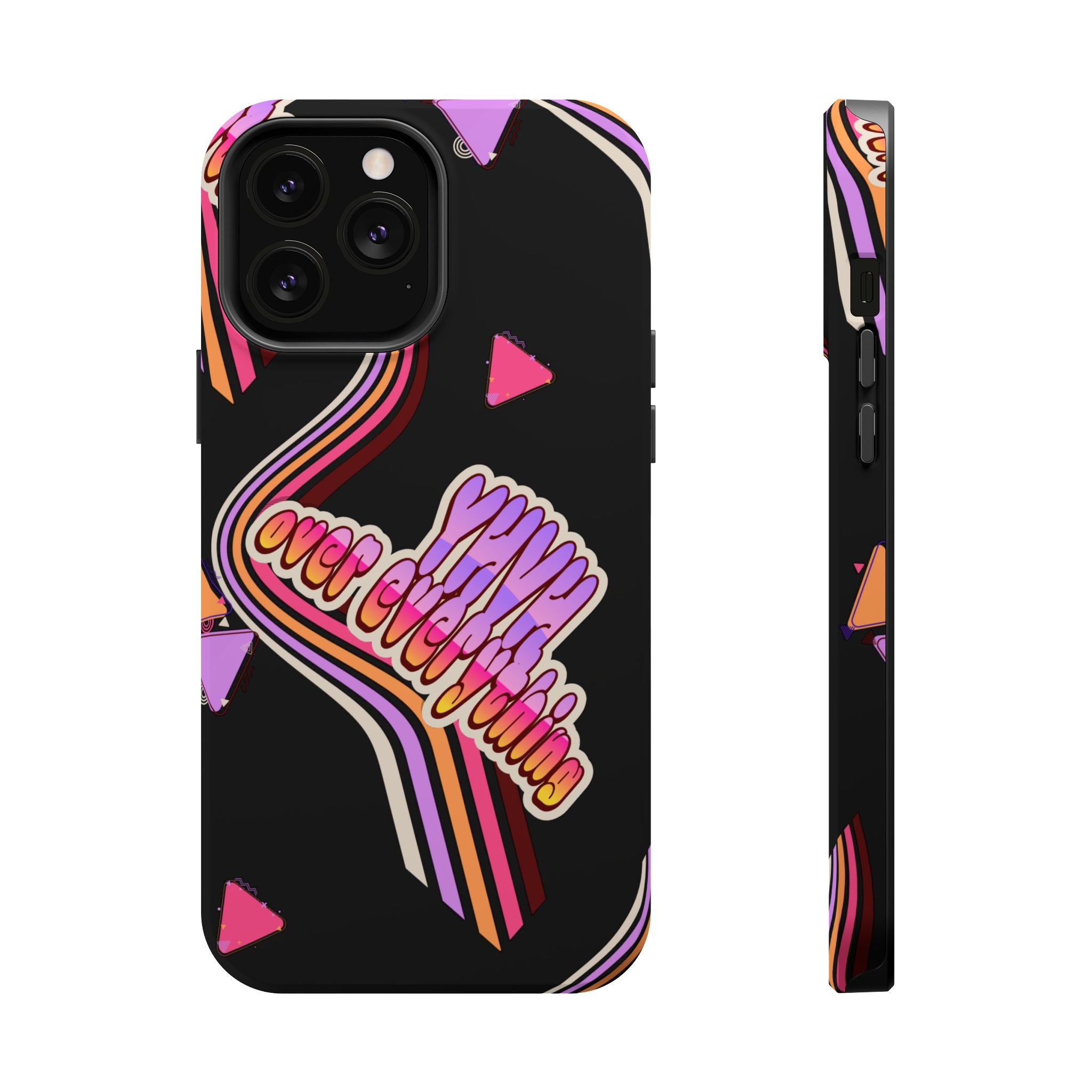 Retro 'YHVH over everything' Magnetic Phone Case — Impact-Resistant Protective Cover