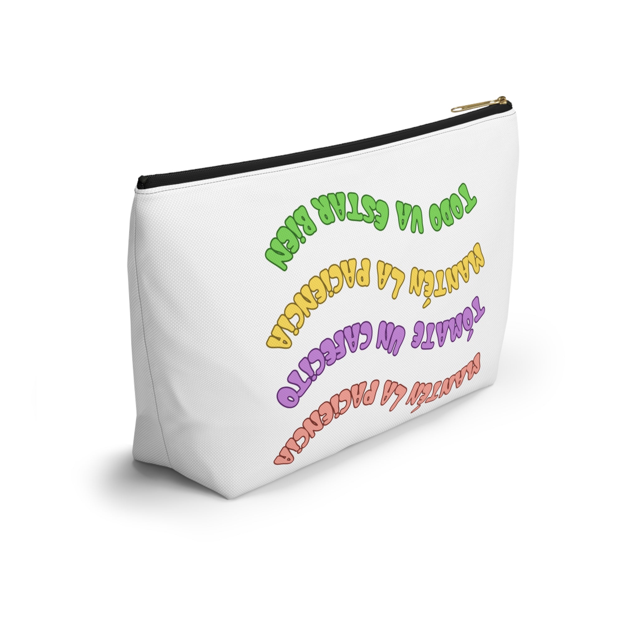 Accessory Pouch — Spanish Message “Mantén la Paciencia...”