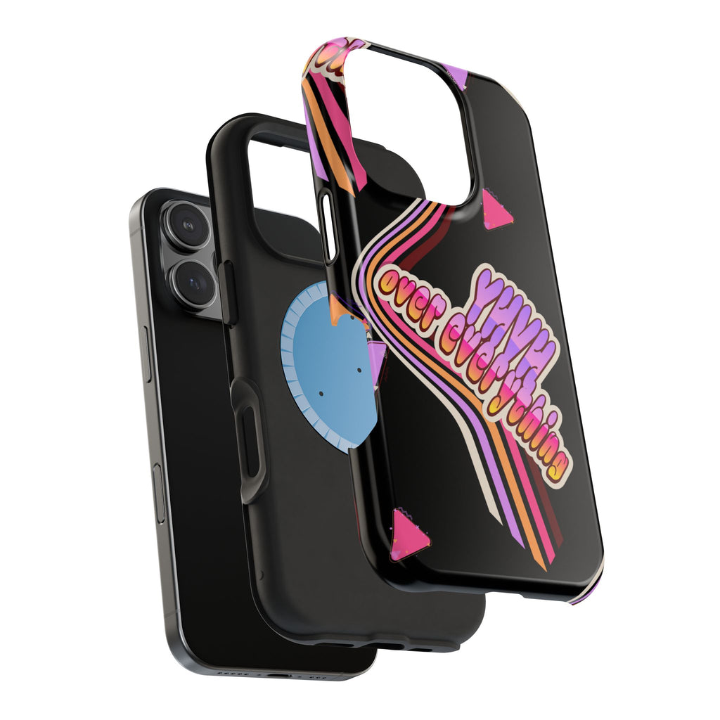 Retro 'YHVH over everything' Magnetic Phone Case — Impact-Resistant Protective Cover