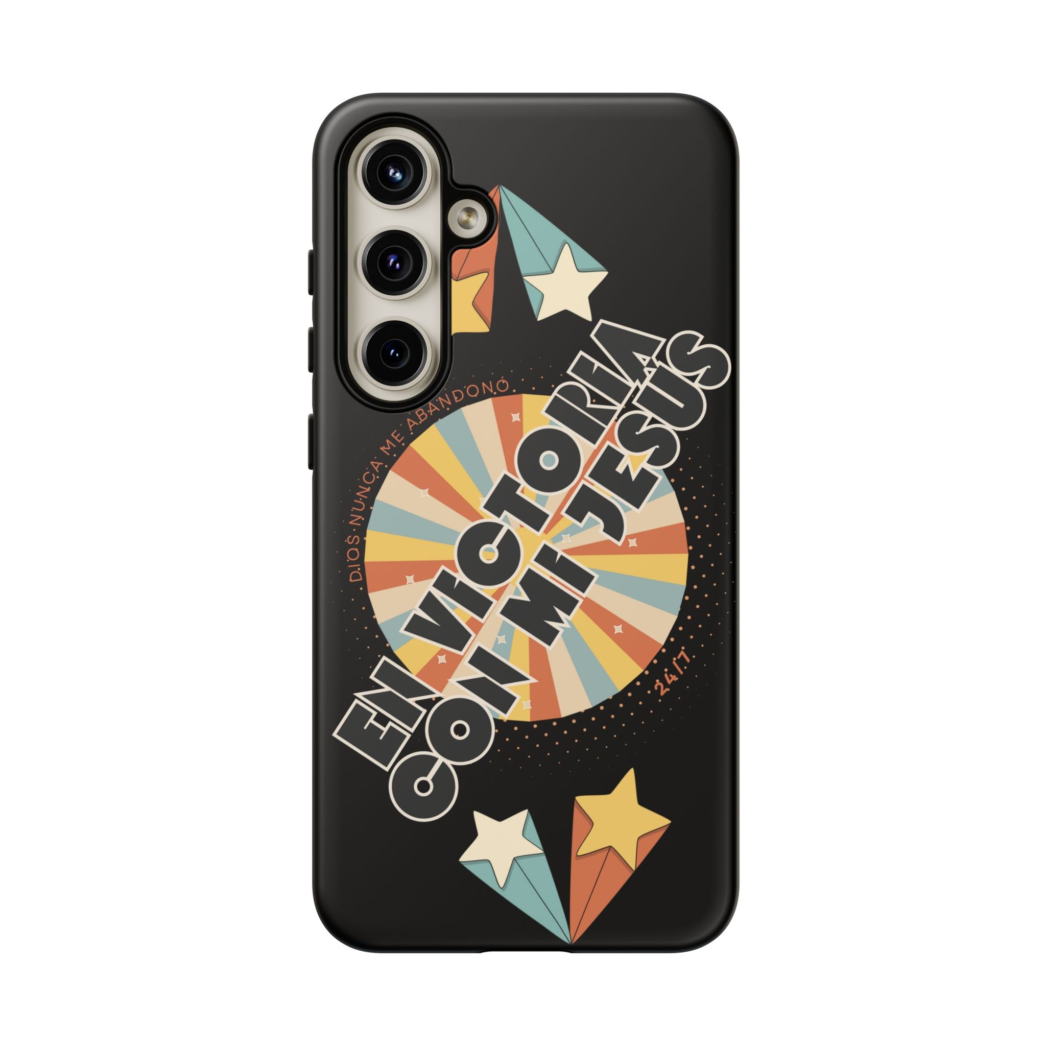 'En Victoria Con Jesús' Retro Protección de telefono