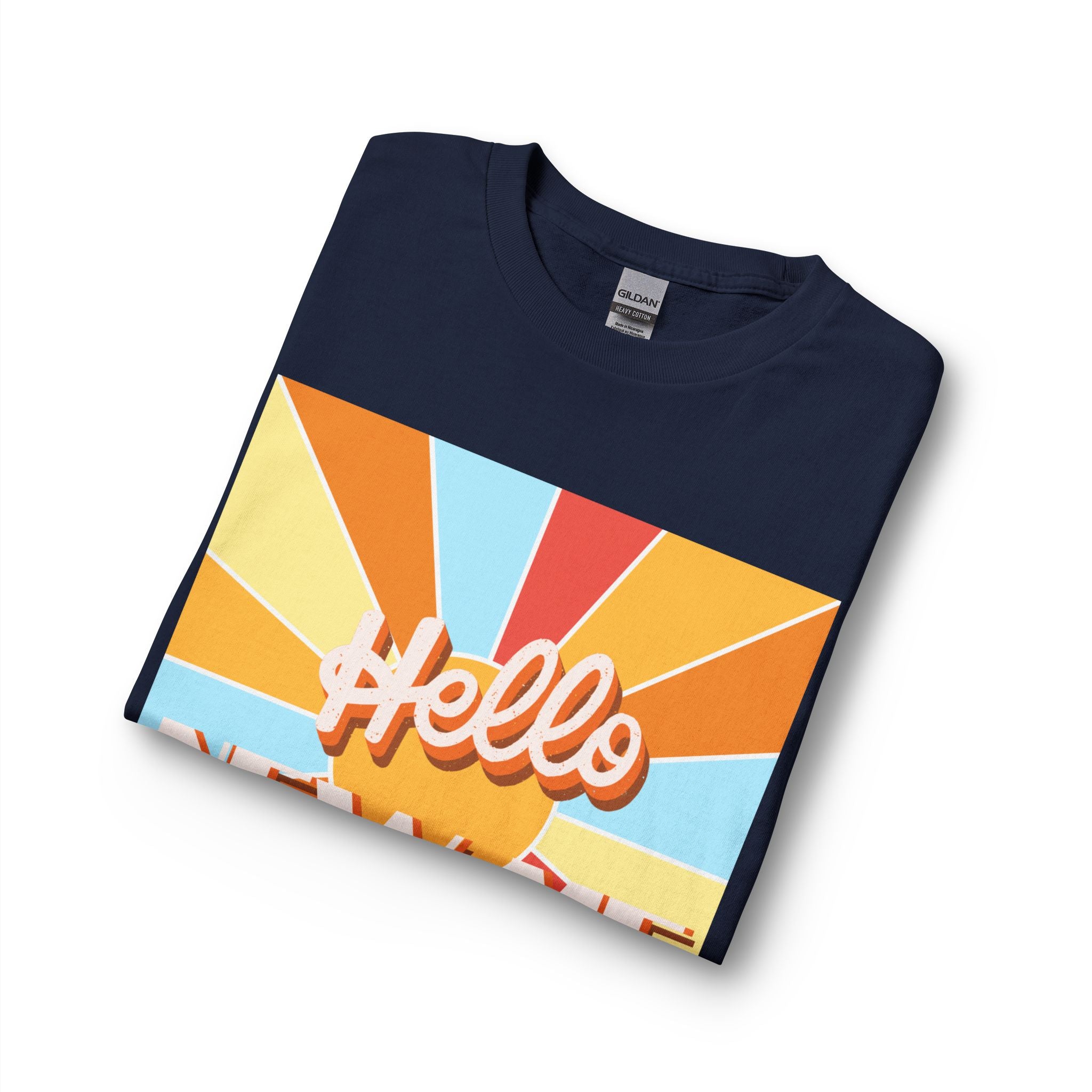 Men's Long Sleeve  — "Hello New Me" Christian Made New in Christ Inspirational Shirt