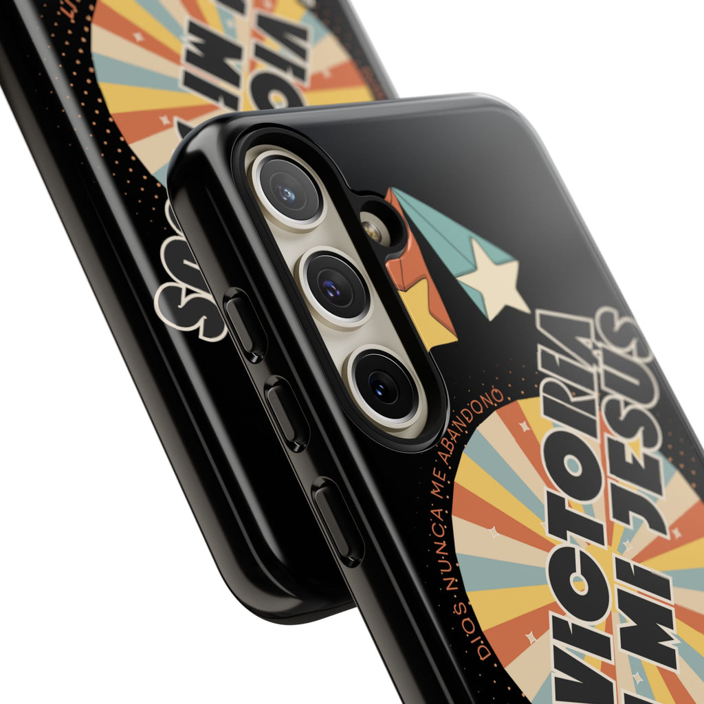 'En Victoria Con Jesús' Retro Protección de telefono
