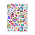 Retro 90s Nostalgia Velveteen Plush Blanket — 'Then and now, God is good' Throw