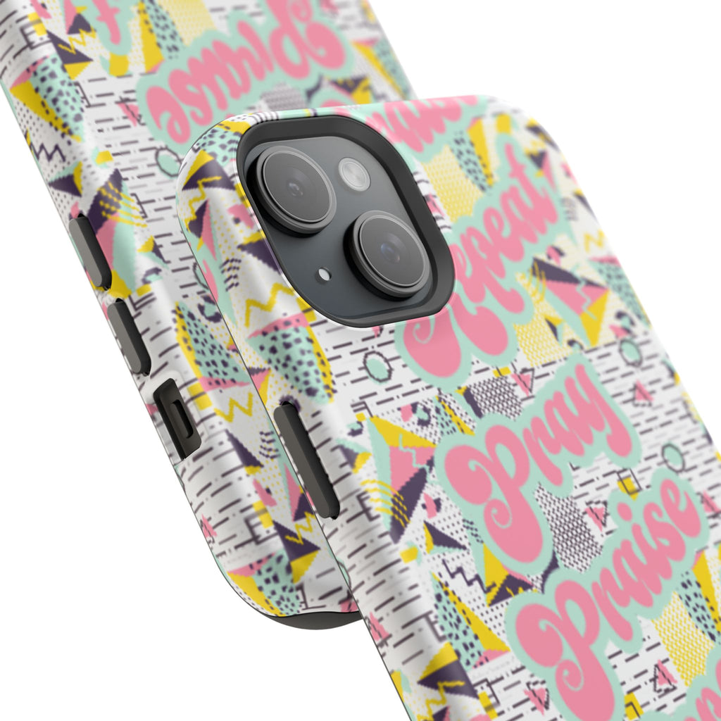 Retro Pray Praise Repeat Women's  Phone Case- Impact-Resistant Cases