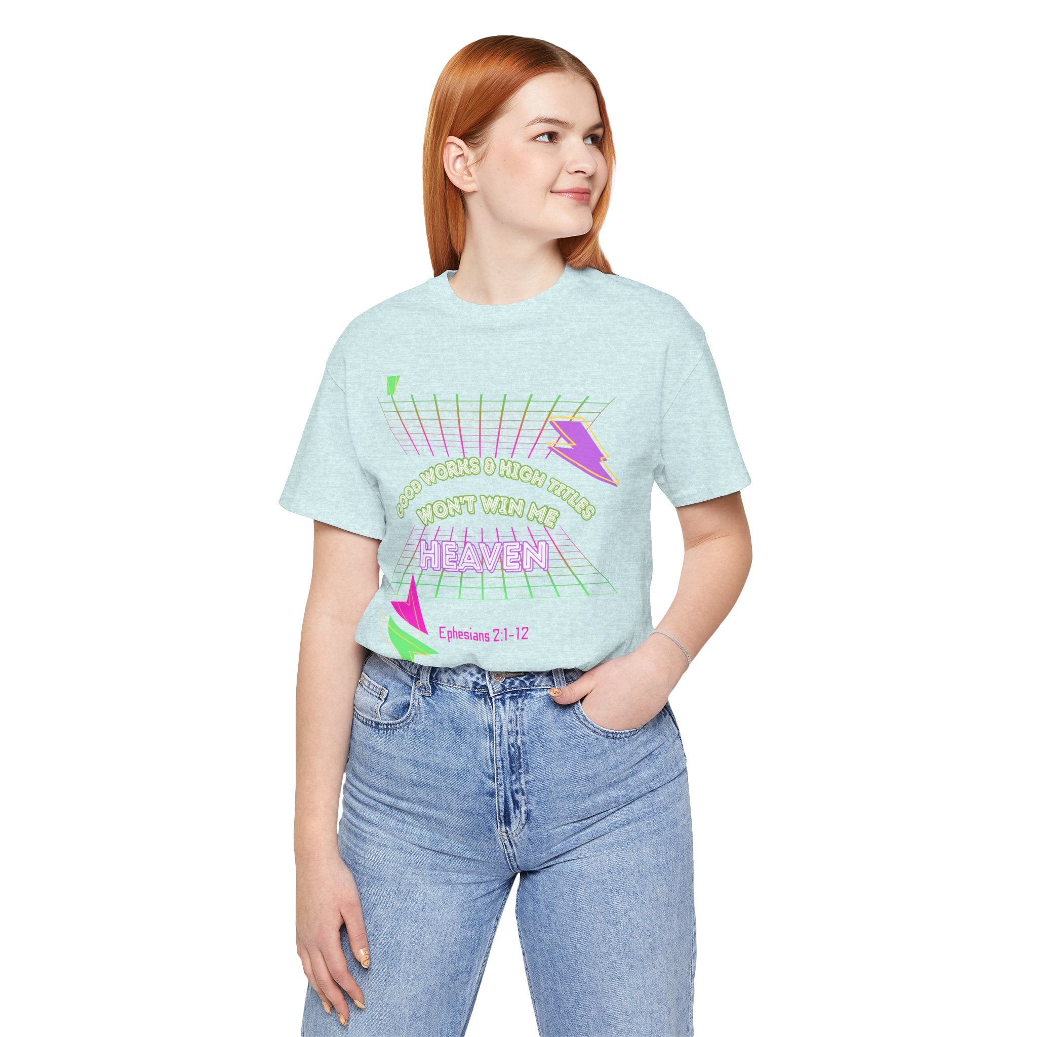 Woman's "Good works" Retro Tee— Ephesians 2:1-12 Retro Christian T-Shirt
