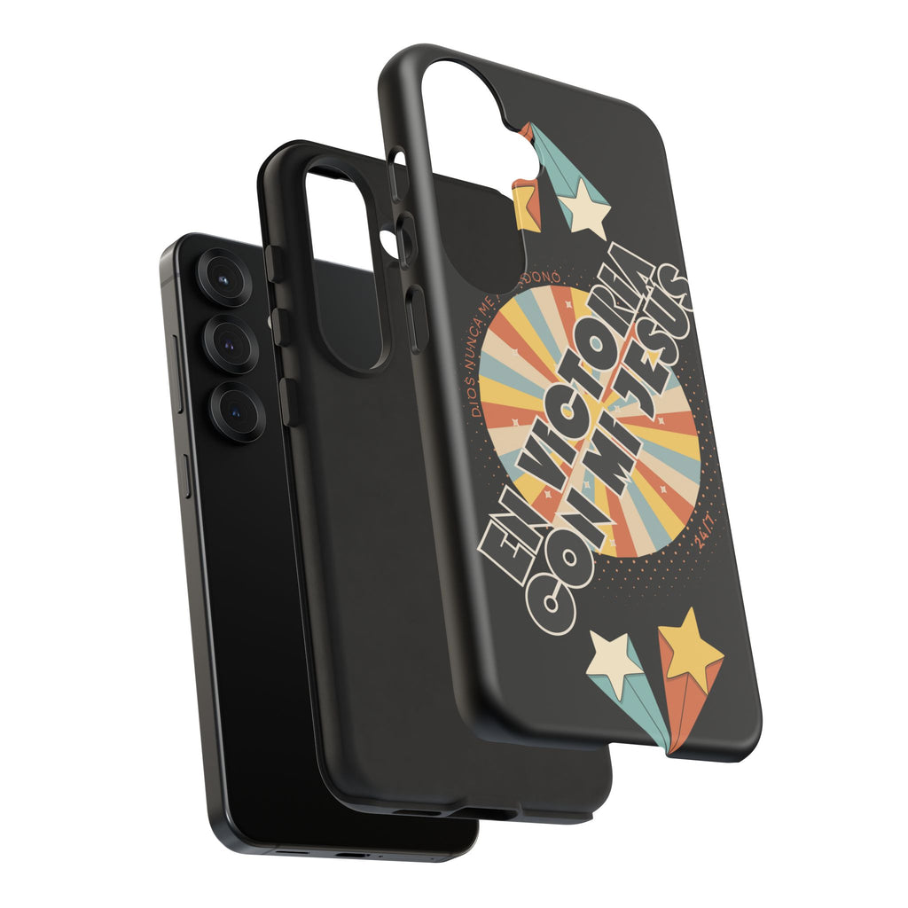 'En Victoria Con Jesús' Retro Protección de telefono